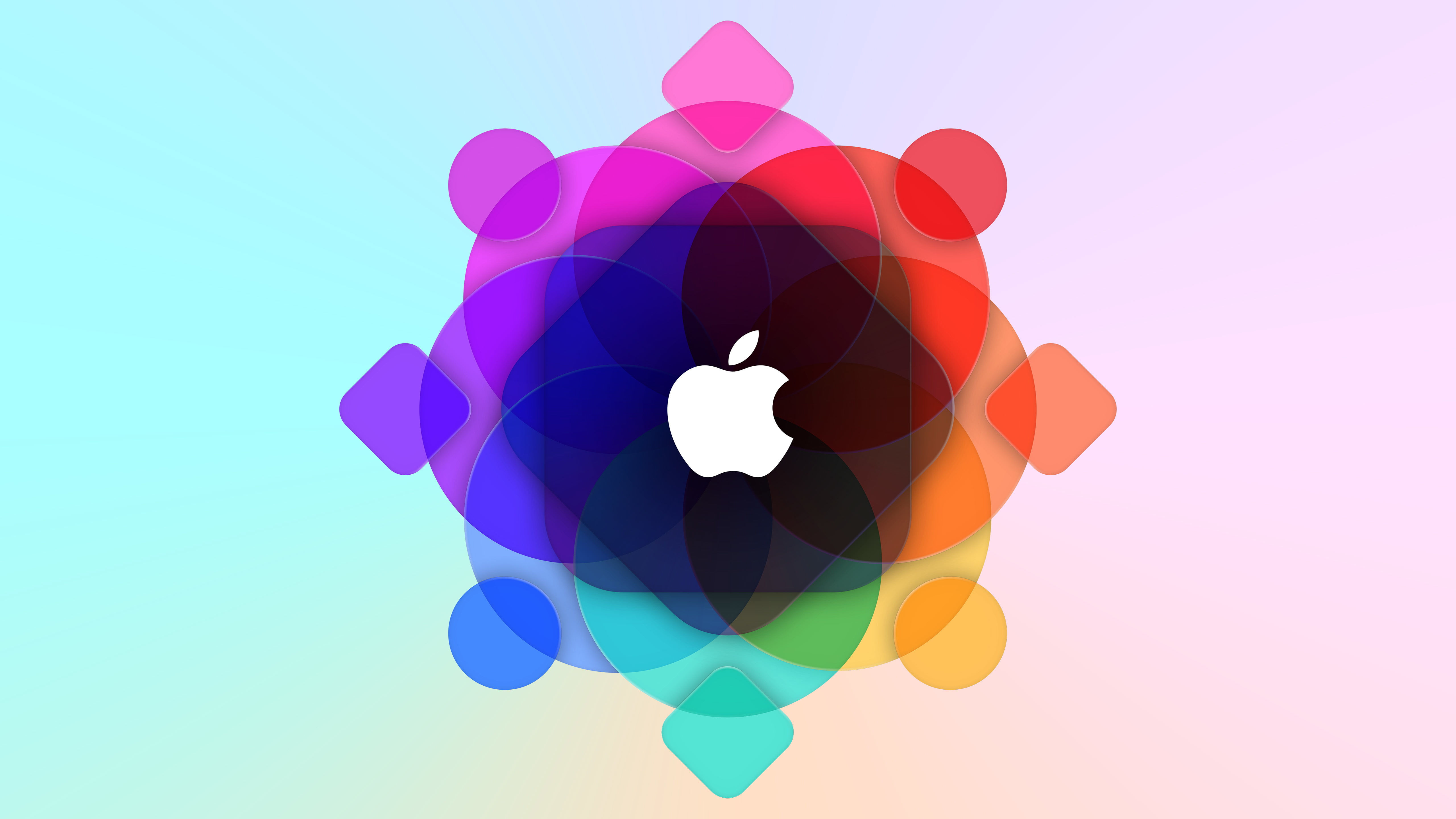 balloon, 4K, WWDC, vibrant color, single object, luxury, multi colored, Logo, paper, gift, colored background, creativity, shiny, no people, 5K, still life, HD Wallpaper