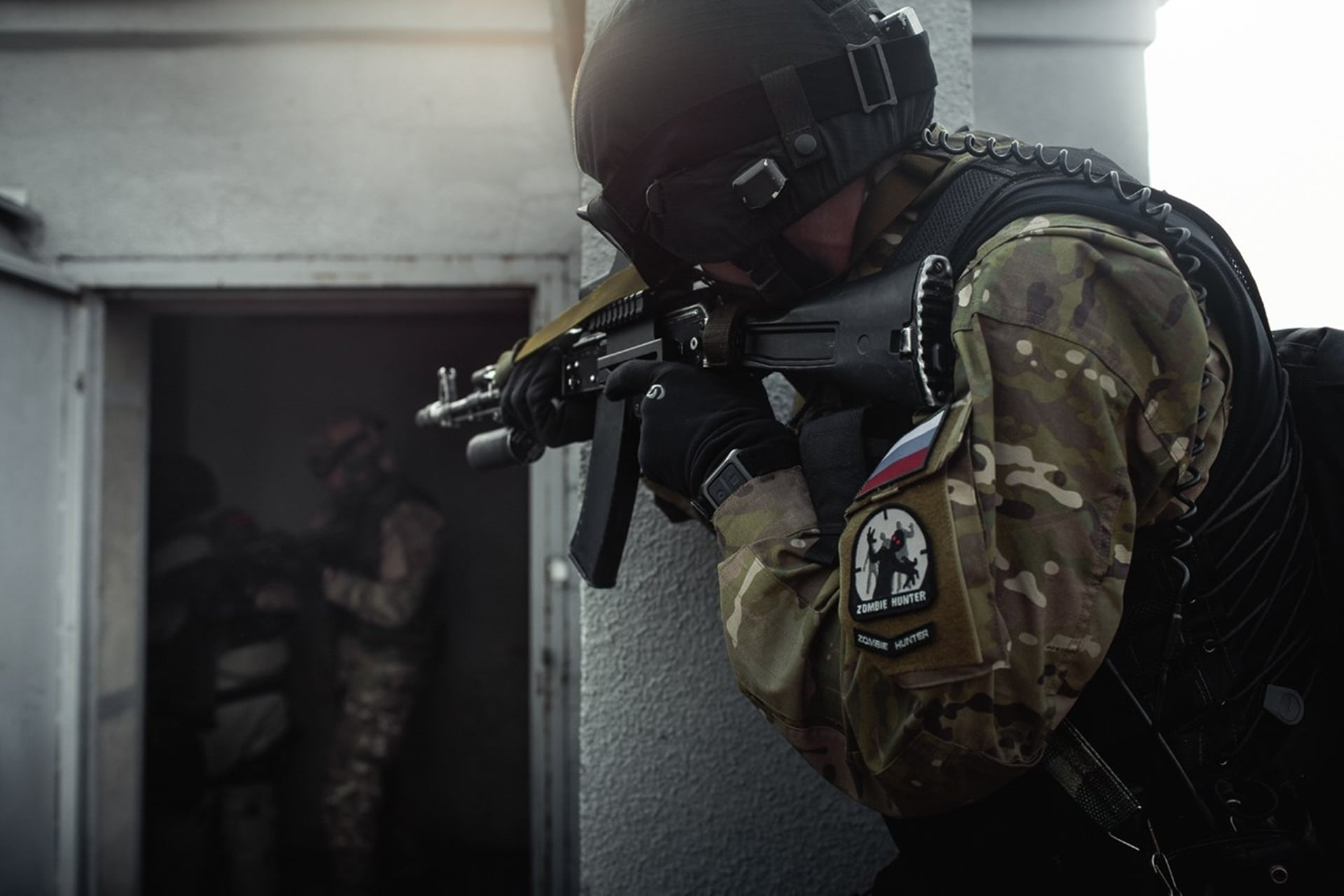 oPS, clothing, men, uniform, power, machine gun, day, uSA, special, assault, marines, strategy, spec Ops, authority, protective Mask - Workwear, sniper, HD Wallpaper
