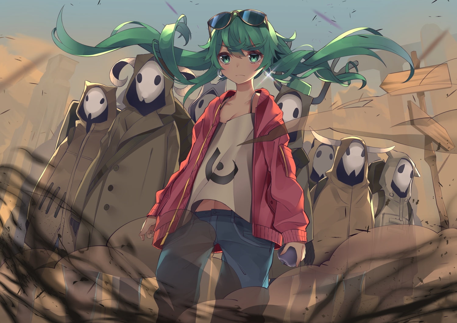 konachan, 720P, suna, 247334, vocaloid, hatsune, miku, com, (vocaloid), wakusei, slumcat, HD Wallpaper
