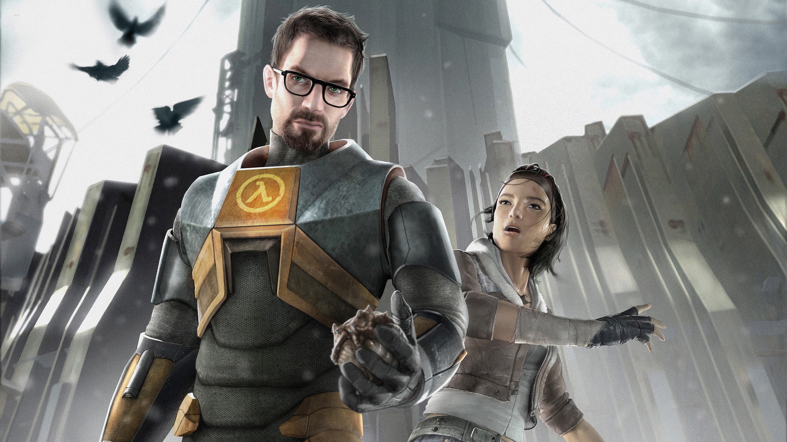 2K, Alyx Vance, Gordon man, Half Life, Valve, Combine, HD Wallpaper