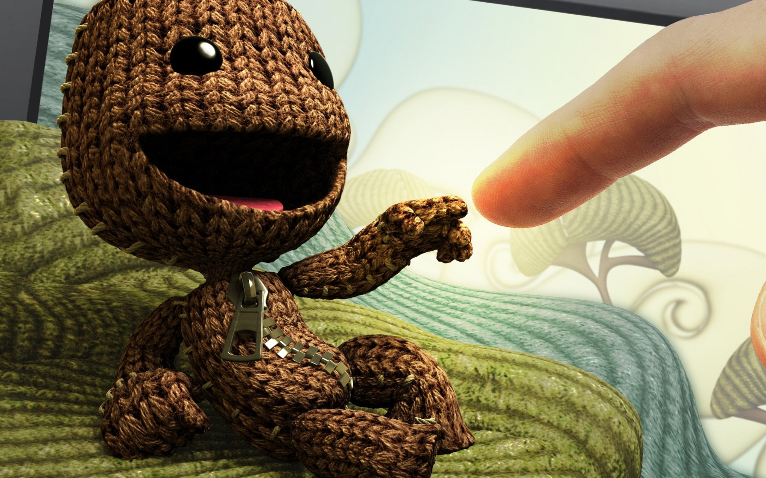 video games, happy, digital art, Little Big Planet, Sackboy, 2K, HD Wallpaper