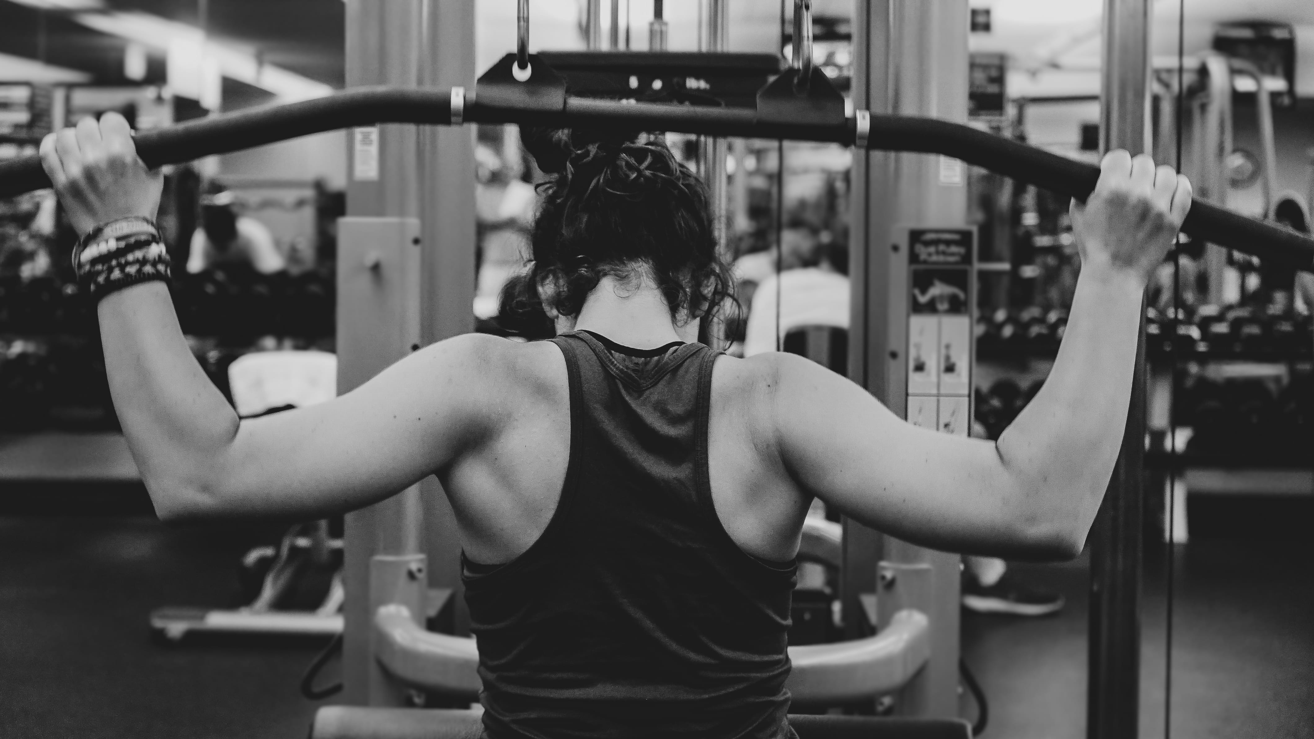 sport, wellbeing, effort, equipment, exercise machine, pull, gym, exercising, photography, leisure activity, lifestyles, healthy lifestyle, weight, hairstyle, HD Wallpaper
