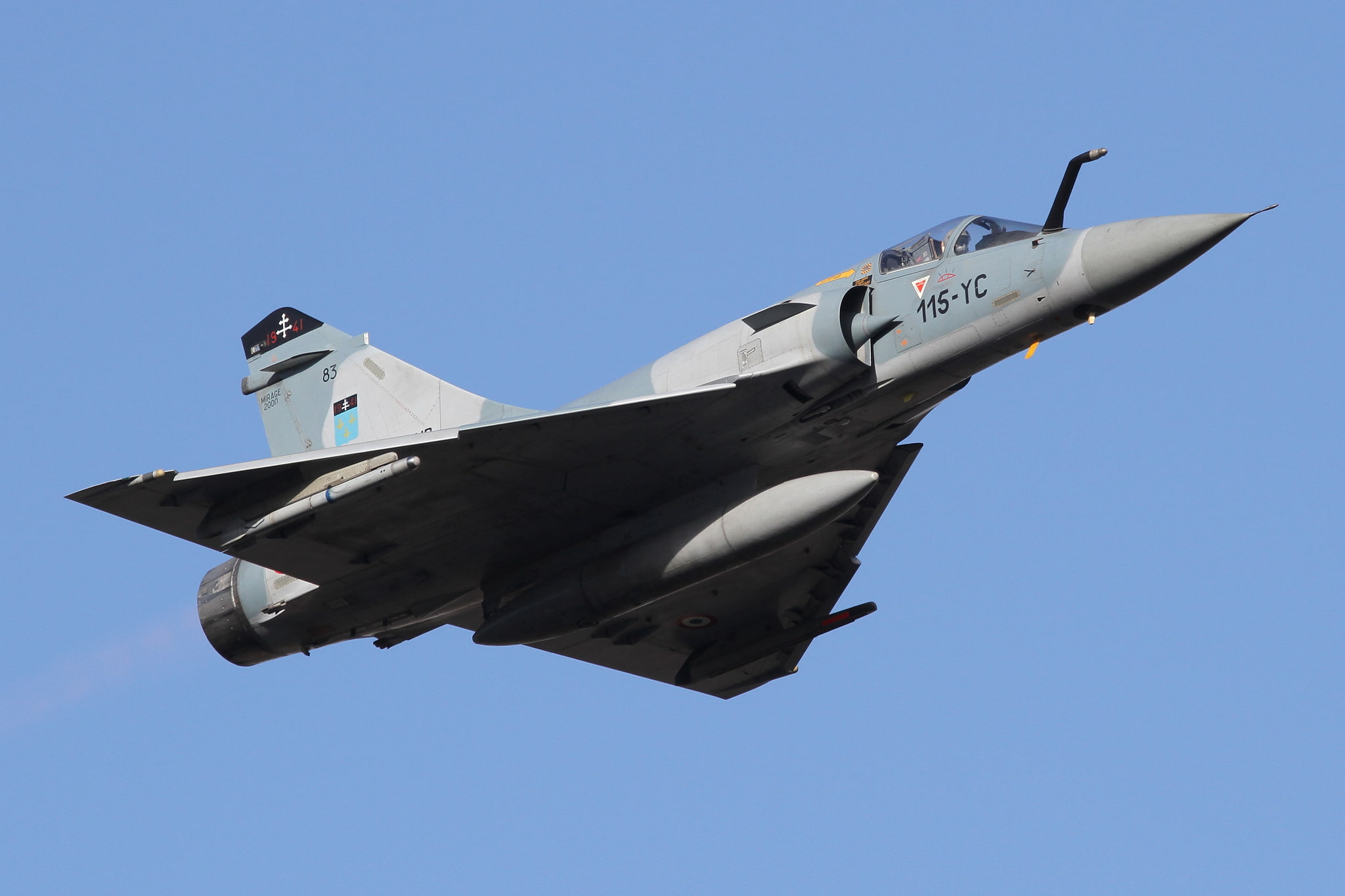 multipurpose, fighter, 1080P, Mirage 2000C, HD Wallpaper