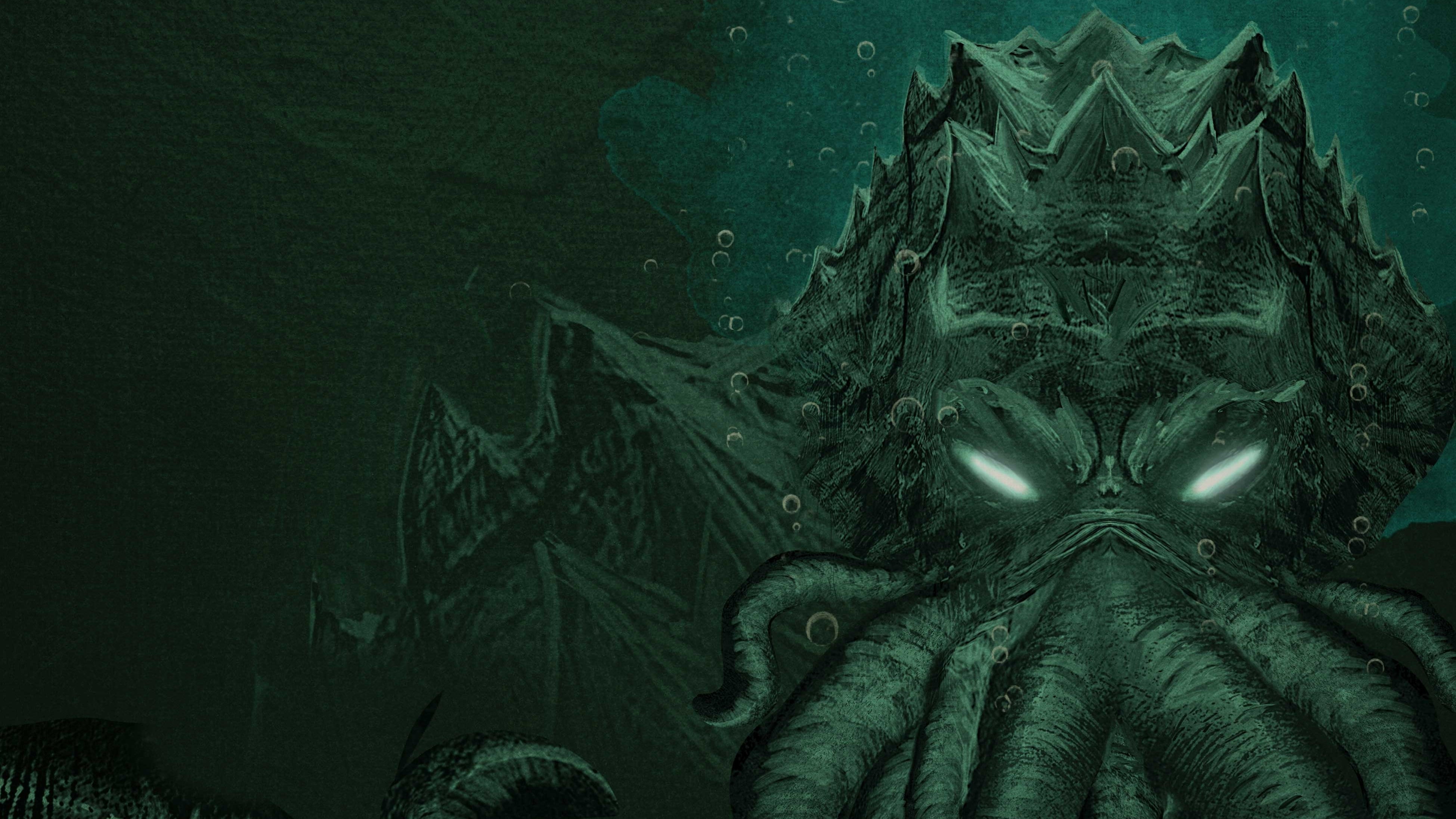 demon - fictional character, green color, people, old, history, spooky, antique, creativity, indoors, black color, 4K, fictional character, the past, art and craft, HD Wallpaper