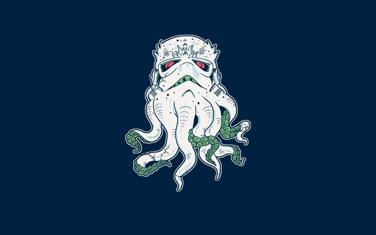 Cthulhu, Star Wars, art, stars, 720P, star, space, wars, stormtrooper, hd, HD Wallpaper