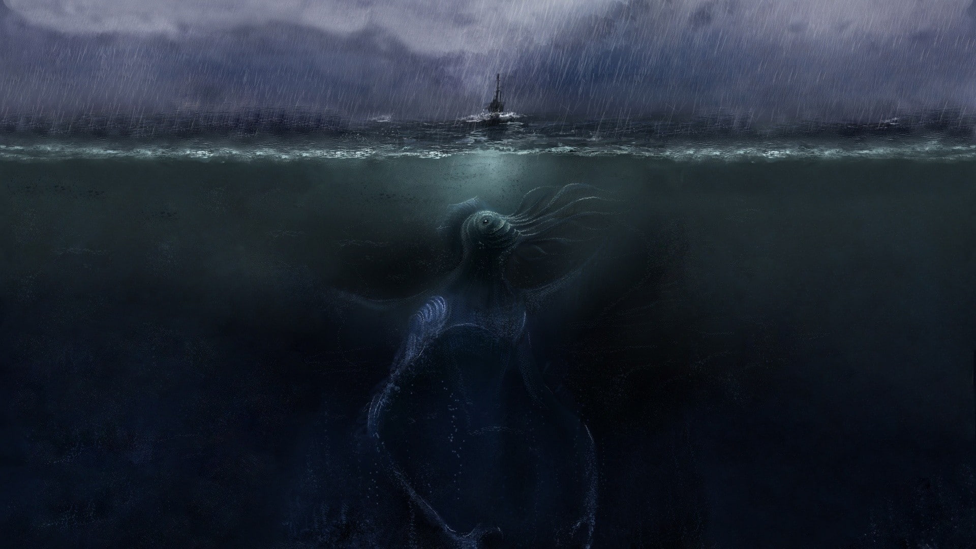 waterfront, outdoors, 1080P, tranquility, women, one person, day, nature, motion, cold temperature, beauty in nature, cthulhu dagon h p_ lovecraft, scenics - nature, HD Wallpaper