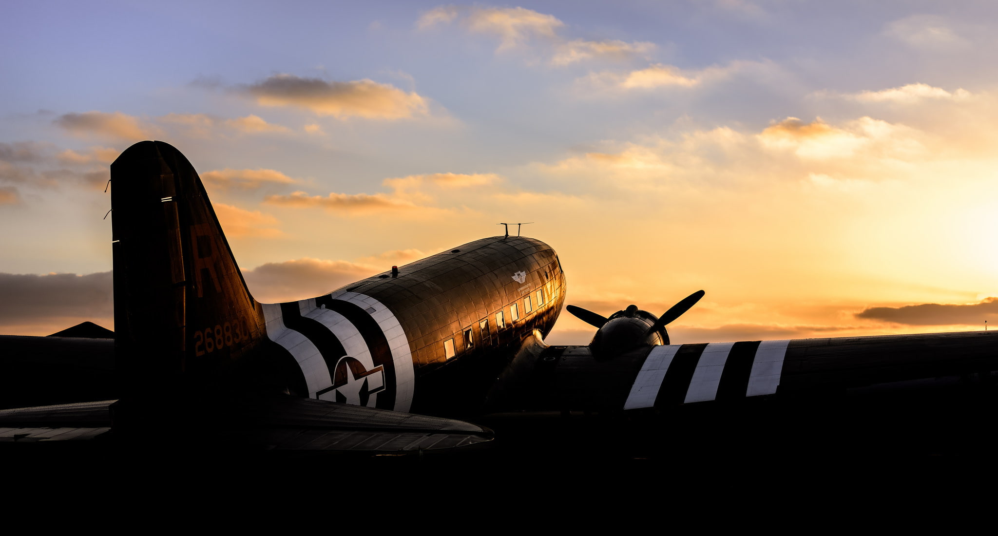 Plane, 1080P, Douglas C-47 Skytrain, aircraft, HD Wallpaper