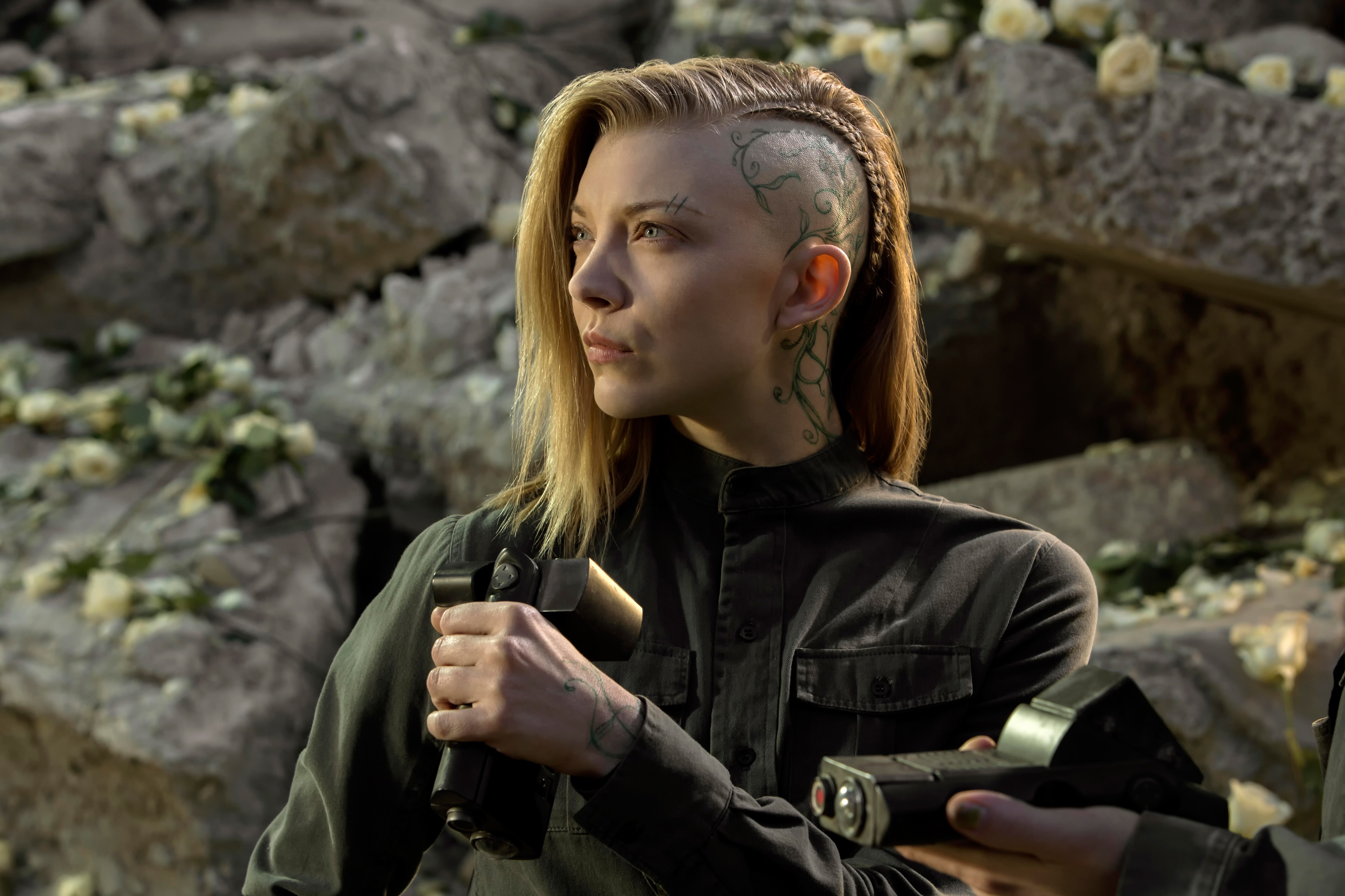 braids, Hunger Games, side shave, Natalie Dormer, 5K, Cressida, HD Wallpaper