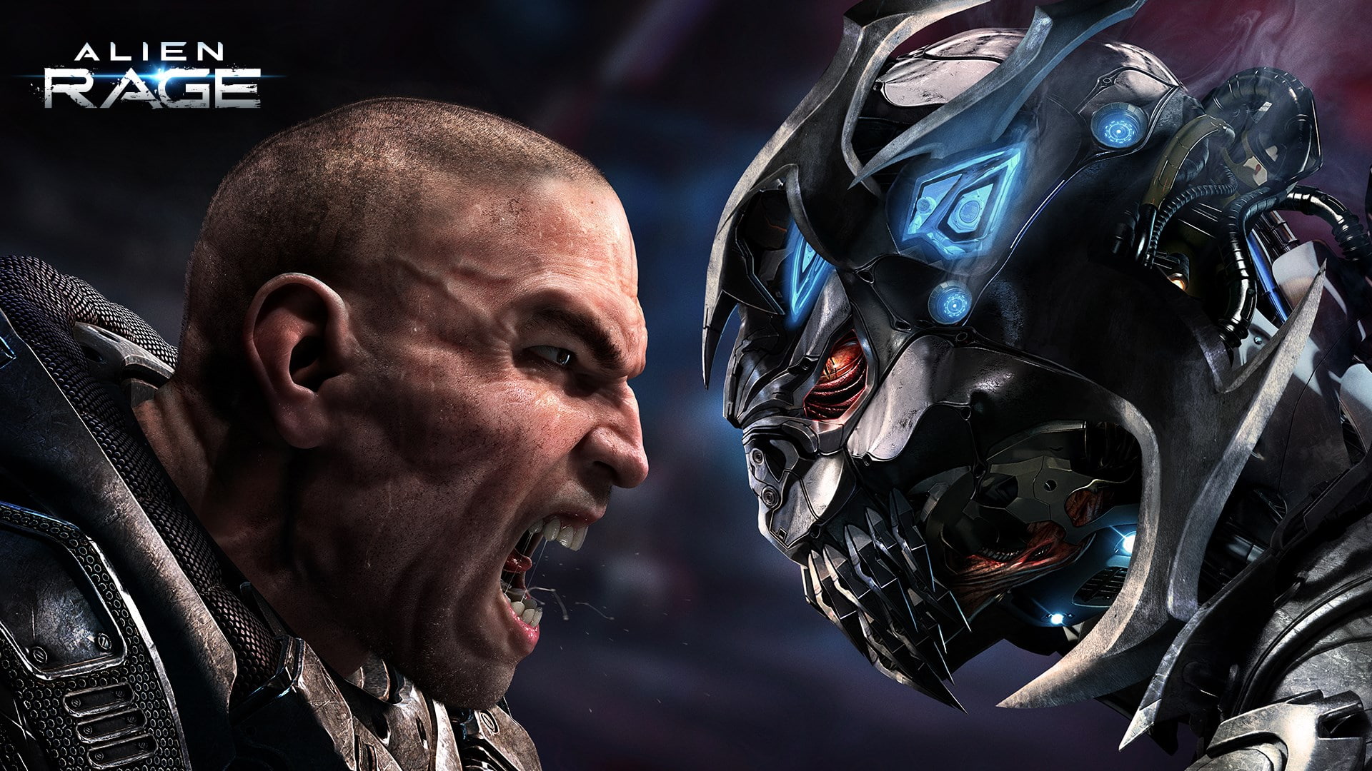 men, human body part, headshot, mode of transportation, mid adult men, indoors, close-up, adult, Alien Rage, shaved head, shouting, side view, one person, HD Wallpaper
