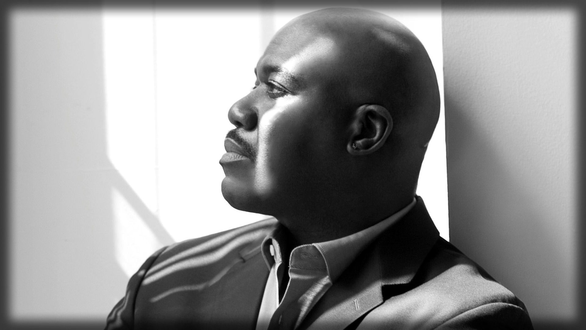 looking away, young adult, looking, shaved head, headshot, indoors, window, lifestyles, one person, 1080P, will downing, close-up, profile view, day, real people, HD Wallpaper