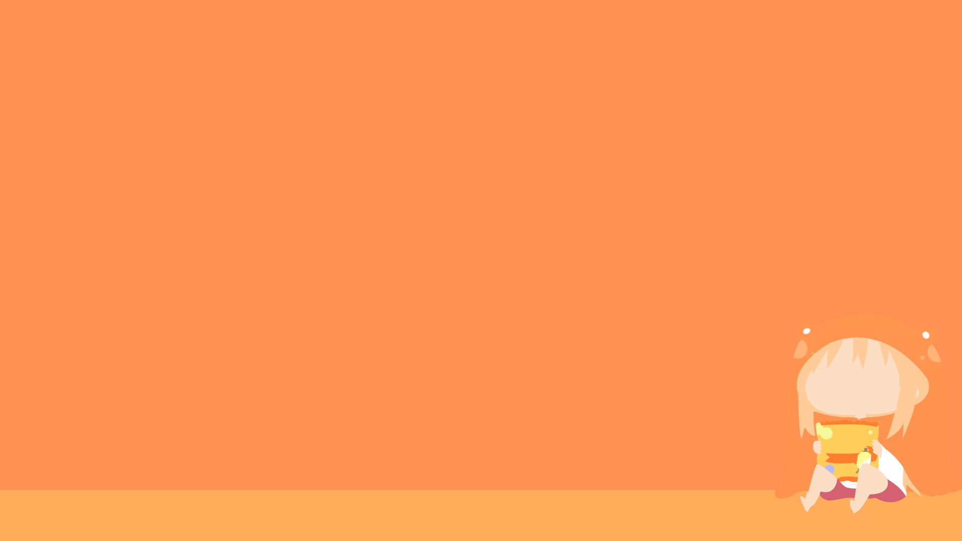Umaru Doma, 1080P, Doma Umaru, Himouto! Umaru chan, minimalism, HD Wallpaper