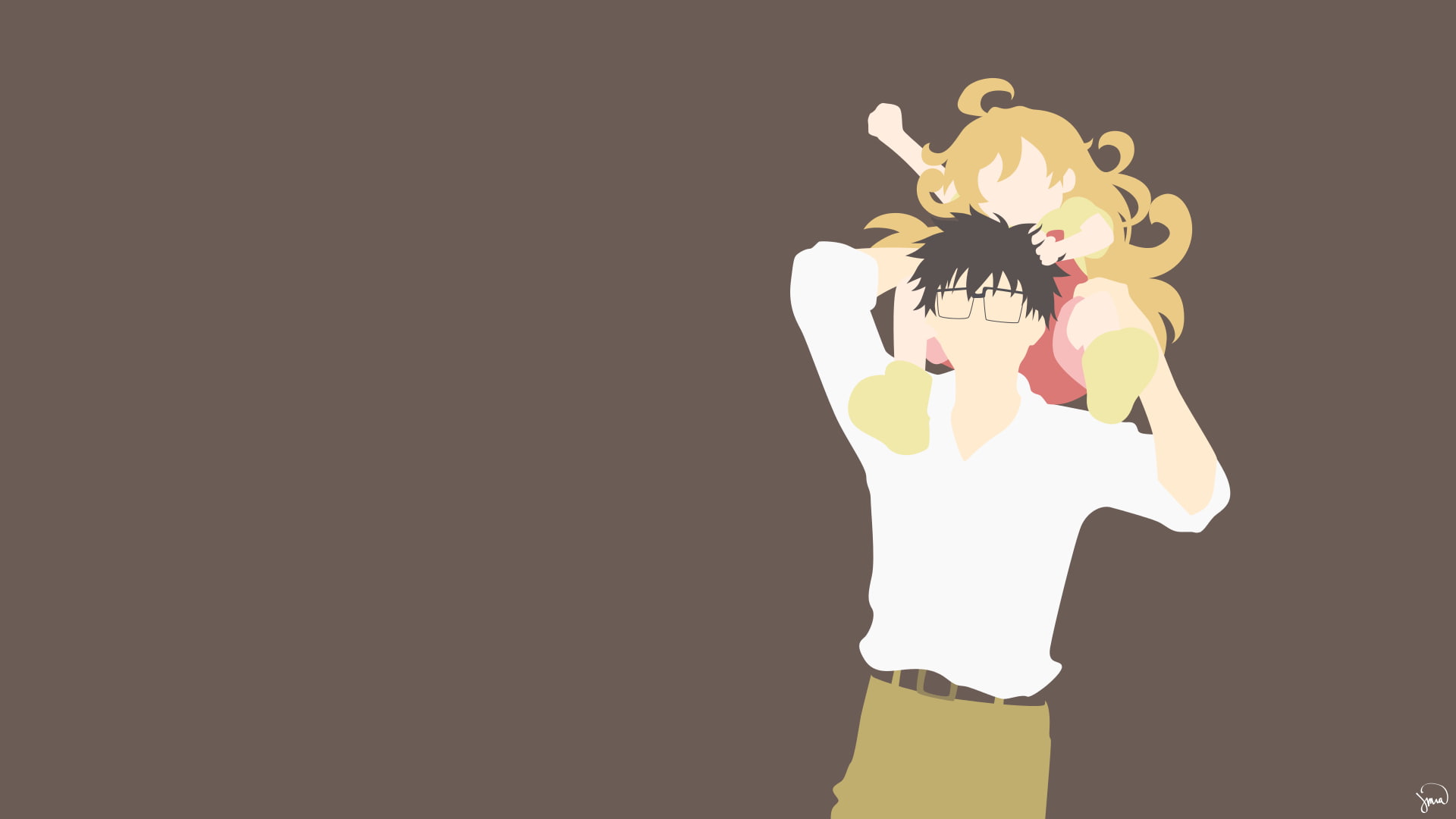 1080P, Amaama to Inazuma, minimalism, HD Wallpaper