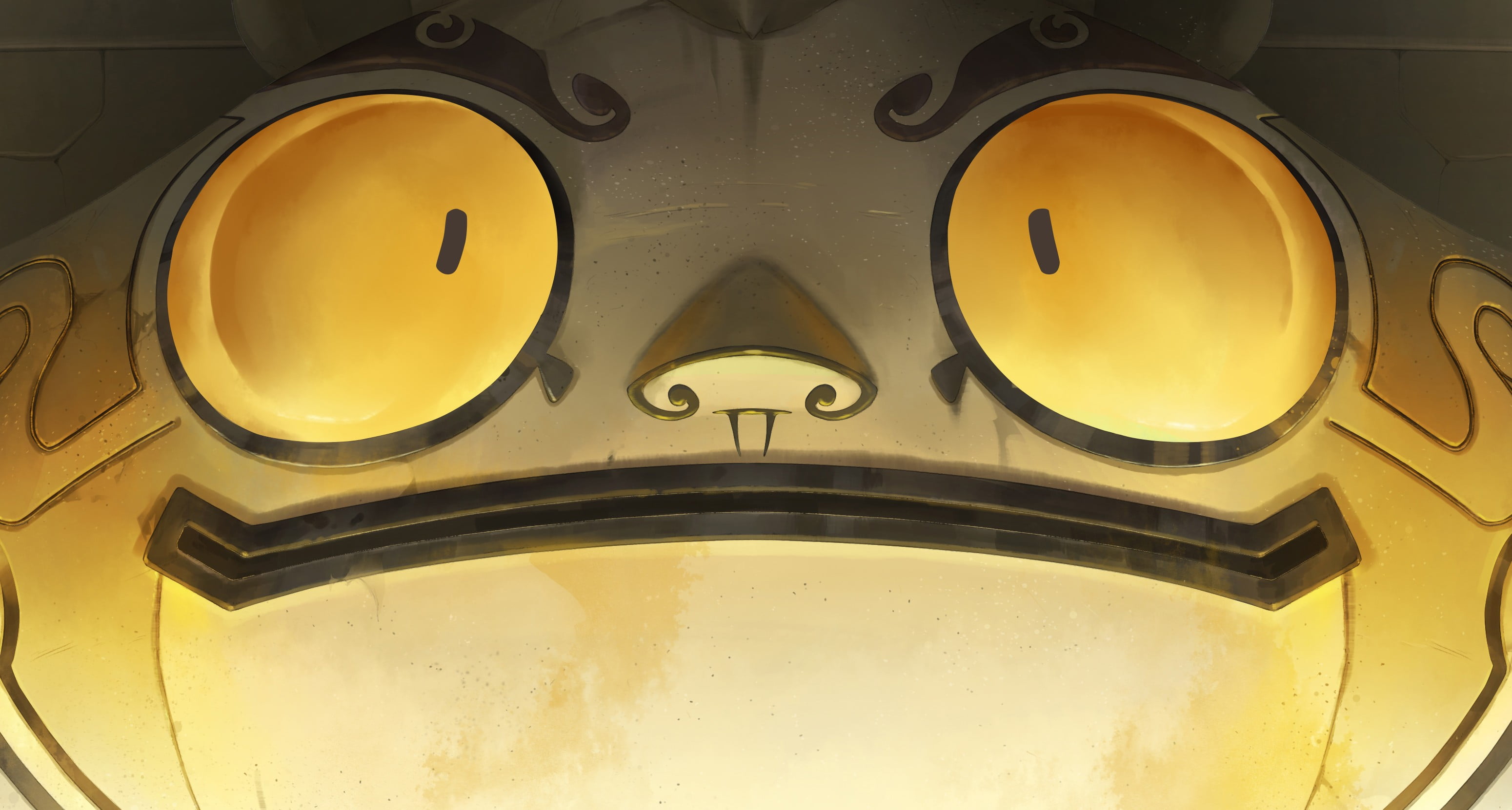 shape, full frame, design, mode of transportation, yellow, the past, man made, technology, Dofus, geometric shape, metal, machinery, no people, 2K, concept art, HD Wallpaper