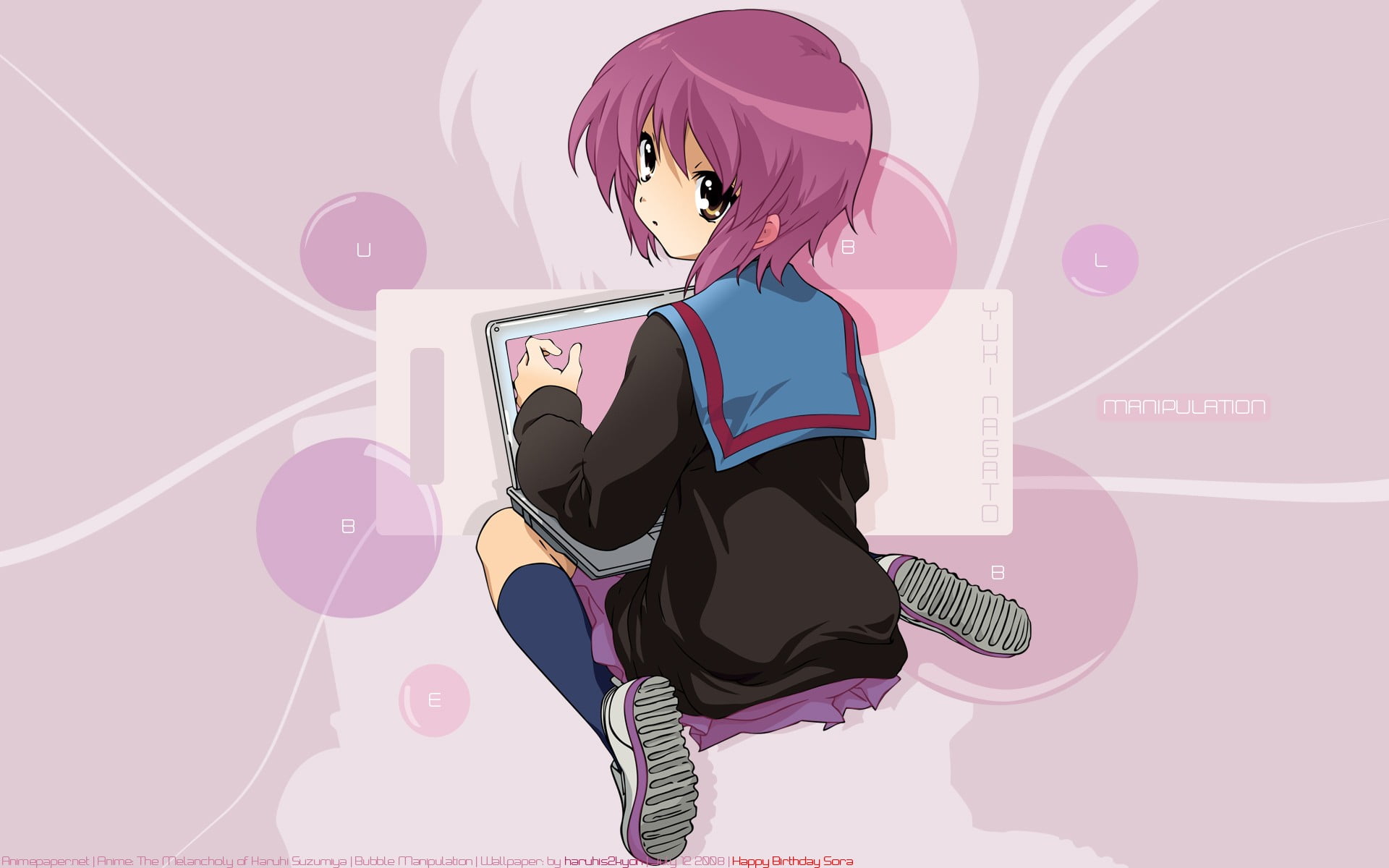 real people, leisure activity, art and craft, The Melancholy of Haruhi Suzumiya, adult, digital composite, 1080P, one person, hairstyle, music, circle, HD Wallpaper