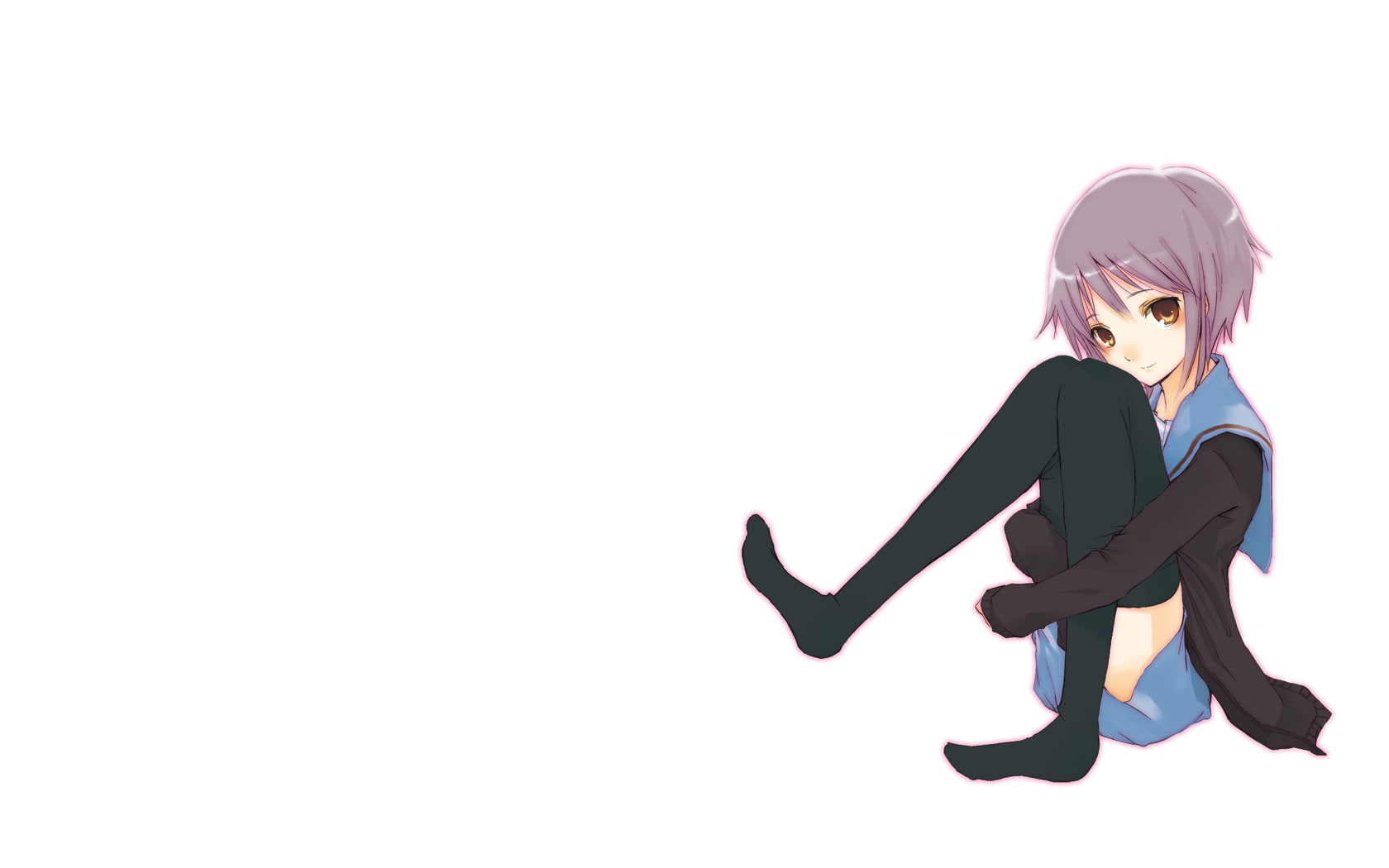 leisure activity, lifestyles, teenager, 720P, young women, indoors, studio shot, childhood, Nagato Yuki, one person, hairstyle, casual clothing, females, HD Wallpaper