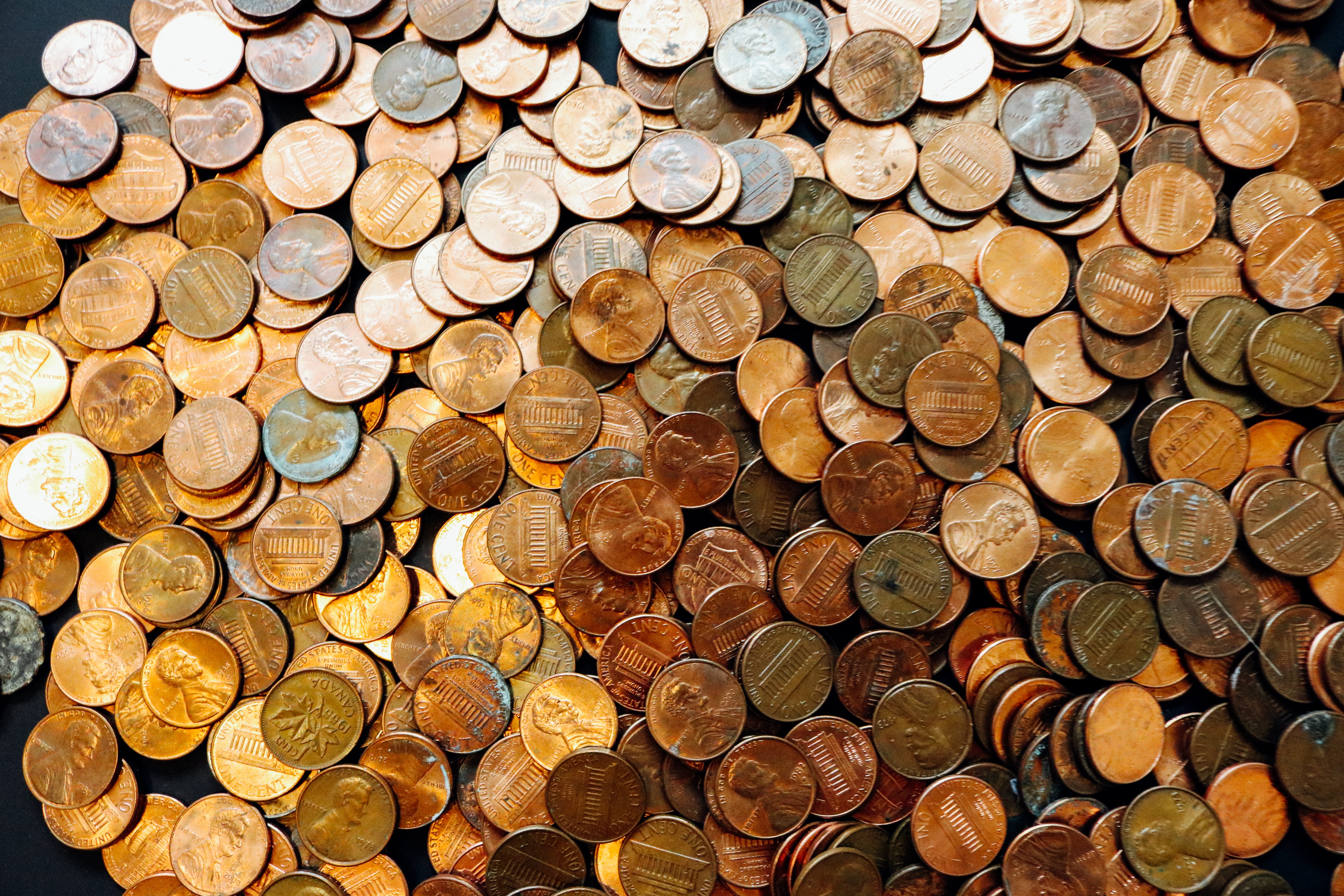 banking, cash, bank, pennies, pile, metal, budget, large group of objects, full frame, currency, close-up, wealth, money, saving money, coins, savings, HD Wallpaper
