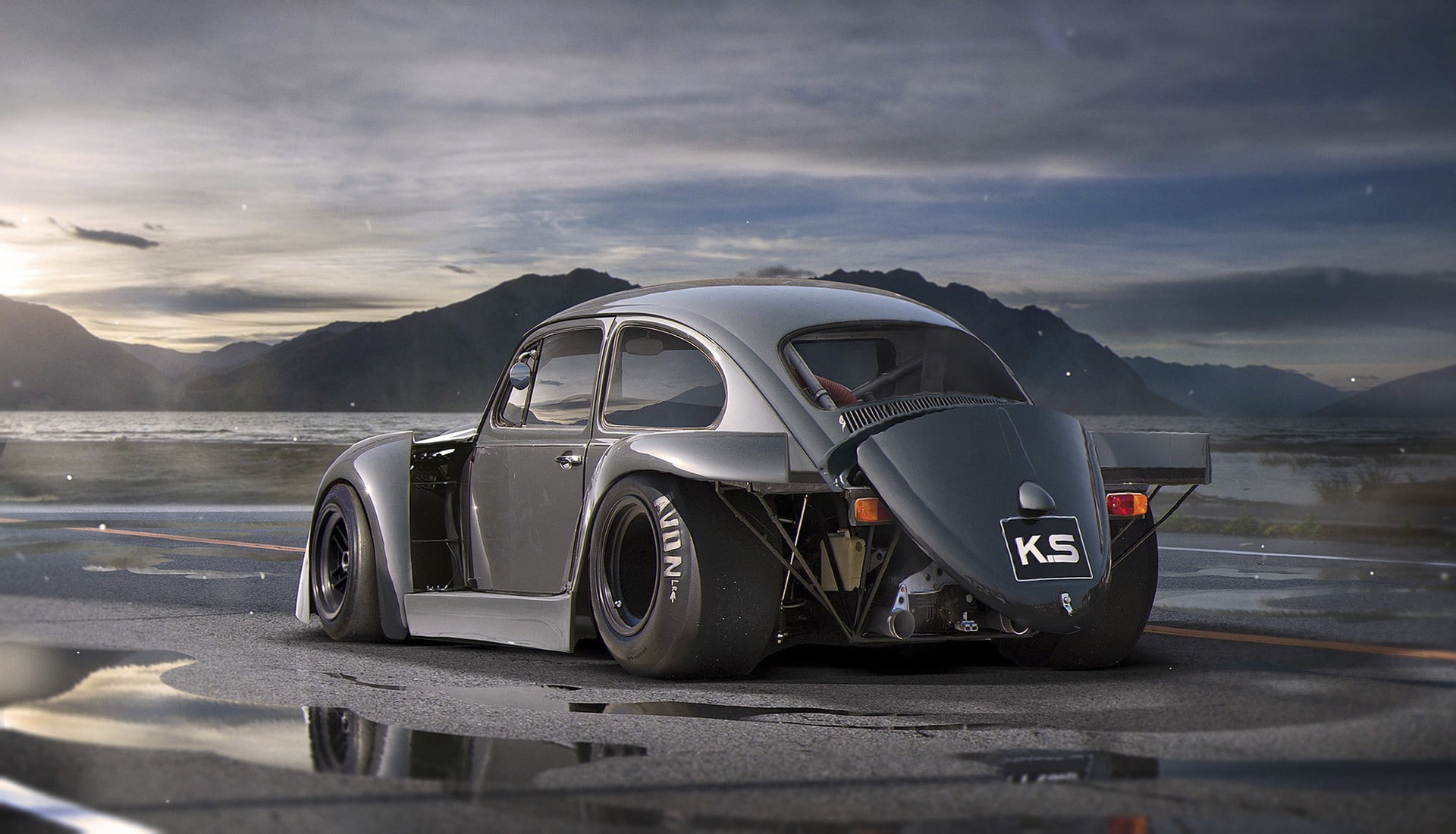 vehicle, volkswagen, Volkswagen Beetle Drag, 1080P, car, HD Wallpaper