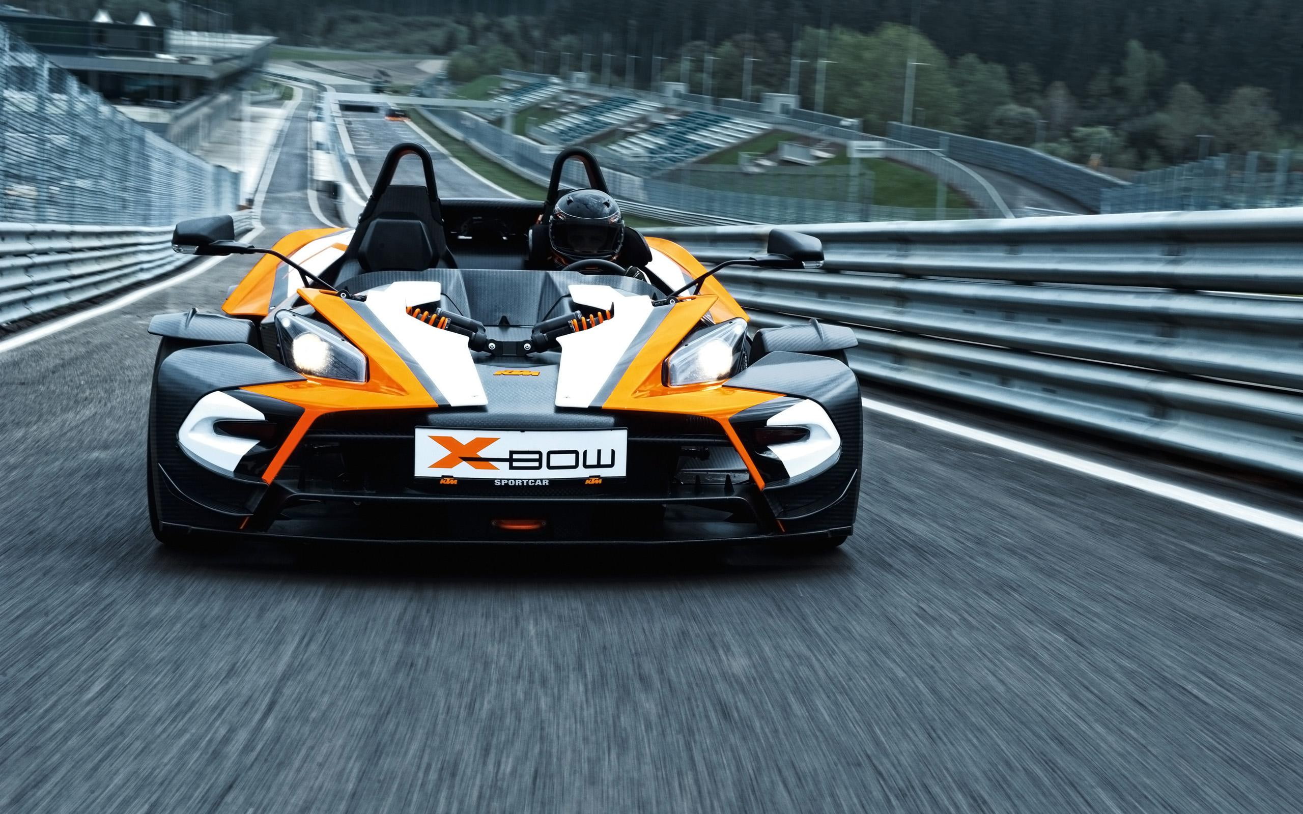 white, x, other cars, r, black, 2K, concept, bow, 2014, cars, car, orange, ktm, HD Wallpaper