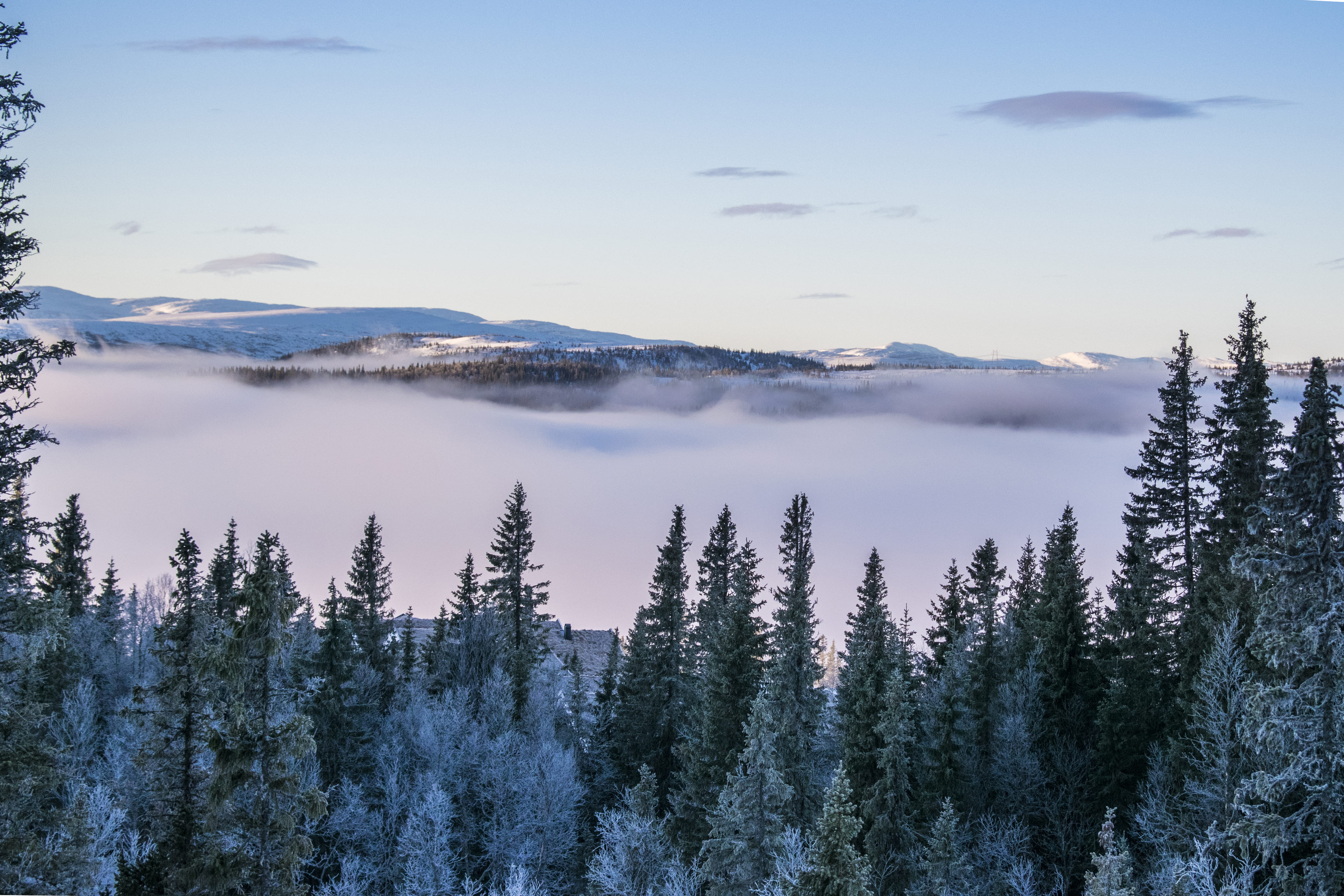 cloud - sky, cold temperature, scenics - nature, freshness, no people, tranquility, tranquil scene, outdoors, north, haze, colourful, cold, blue sky, idyllic, HD Wallpaper