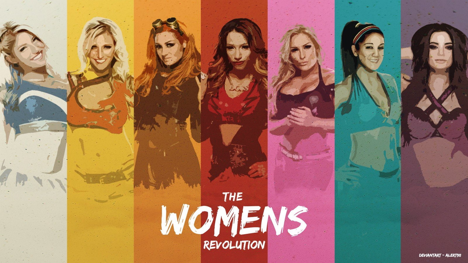 indoors, child, smiling, communication, 720P, emotion, group of people, text, wwe wrestling sasha banks alexa bliss charlotte flair becky lynch natalya neidhart bayley paige, HD Wallpaper