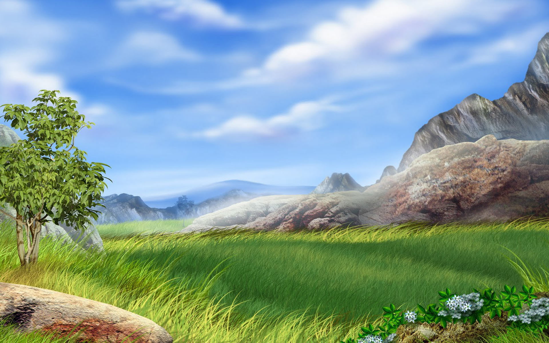 Nature, windows, 1080P, bliss, HD Wallpaper