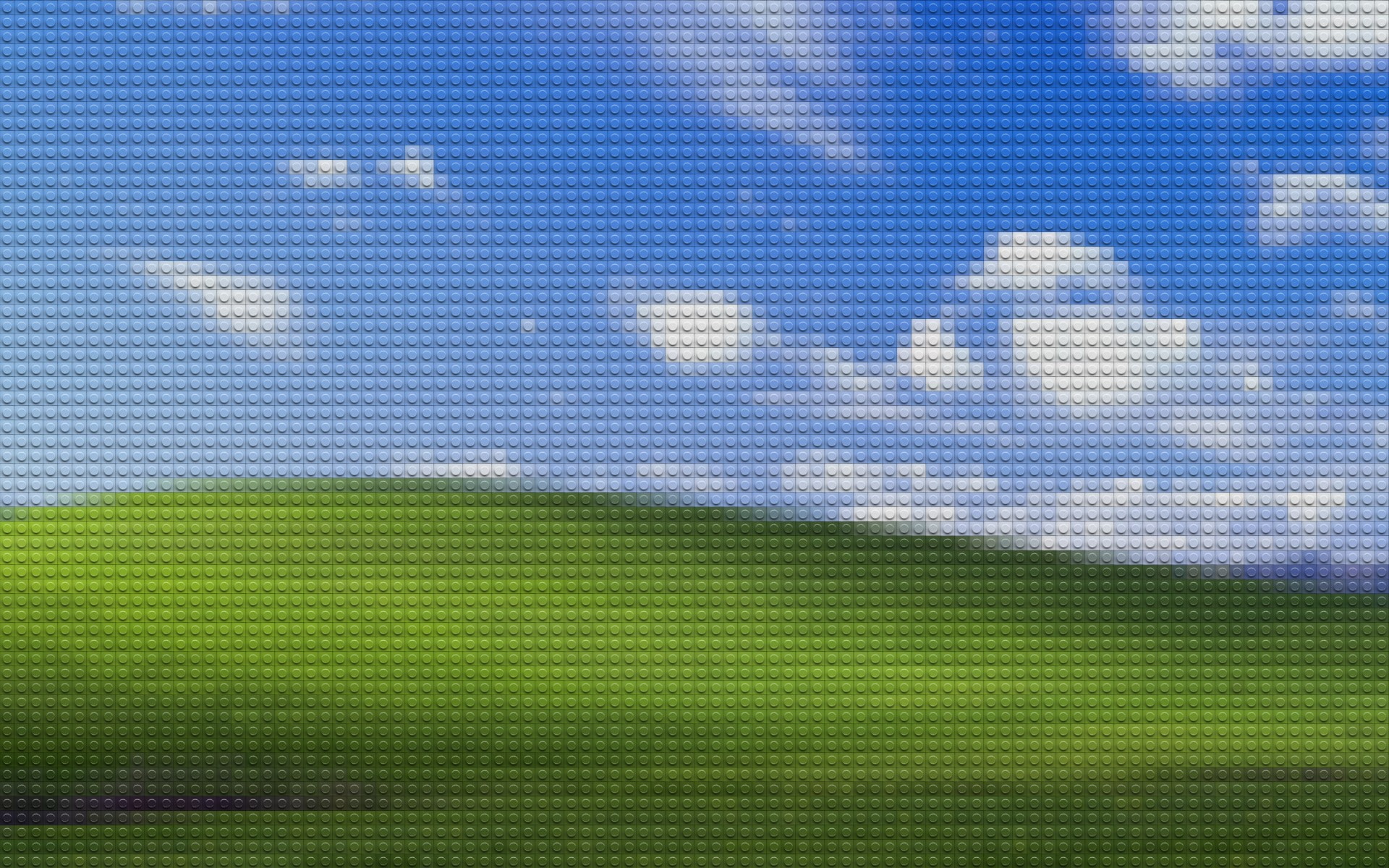 windows, Bliss, Xp, microsoft, 1080P, Lego, HD Wallpaper