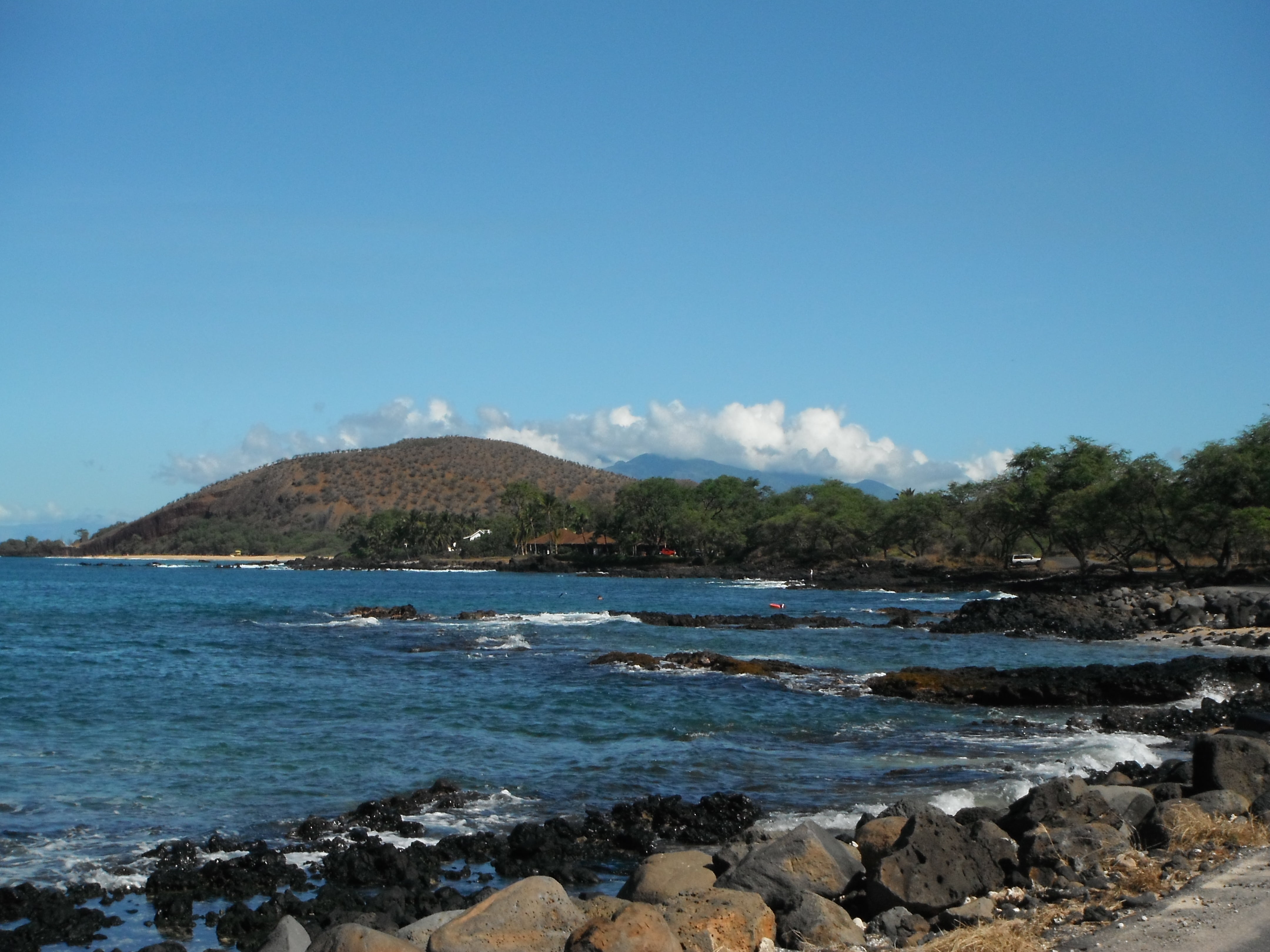 nature, maui, beach, sea, non-urban scene, hawaiian, rocky coastline, solid, tropical, hawaii, tranquility, outdoors, copy space, day, scenics - nature, HD Wallpaper