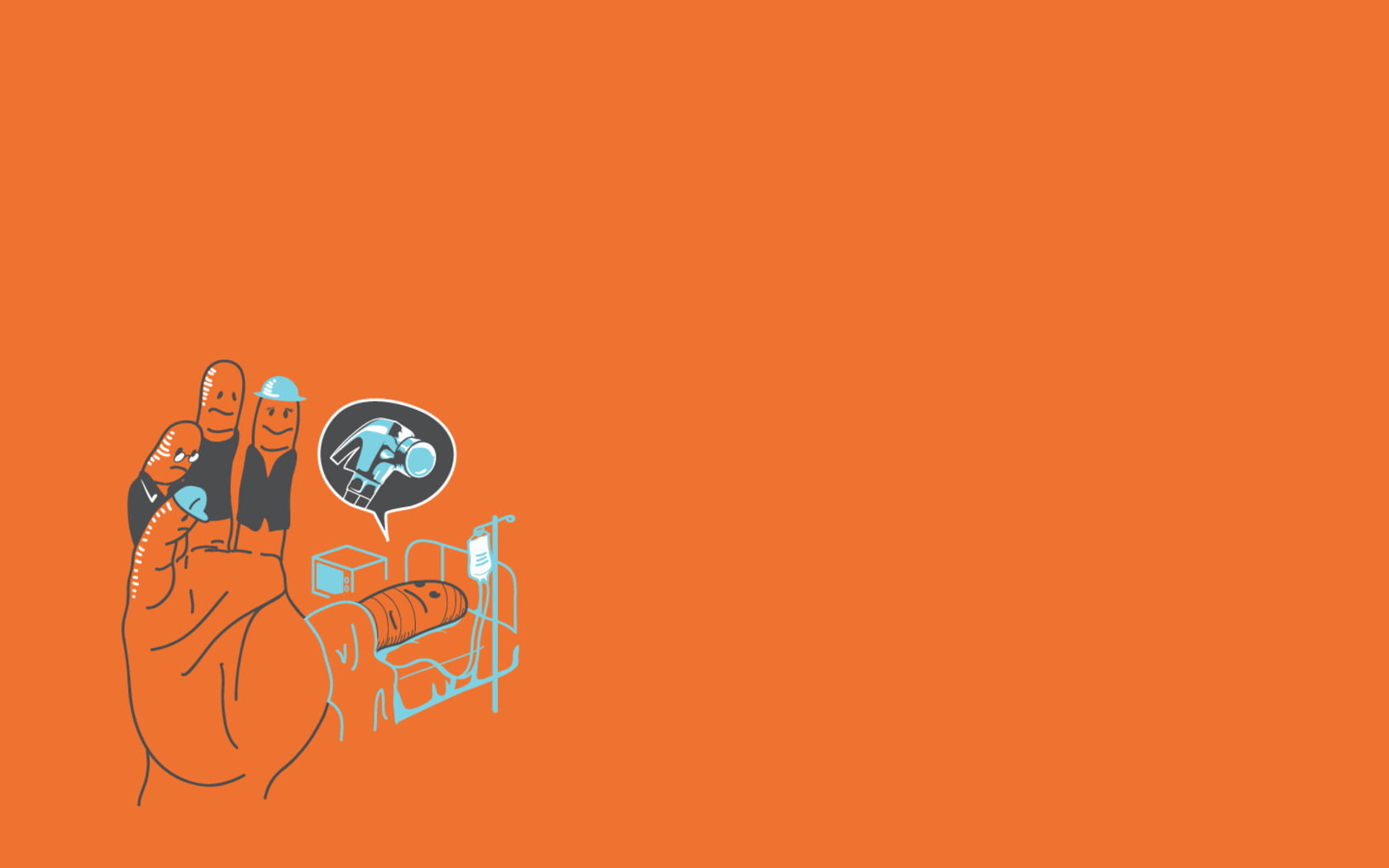 finger, family, indoors, colored background, left, music, arts culture and entertainment, communication, headphones, Funny, studio shot, people, orange color, HD Wallpaper