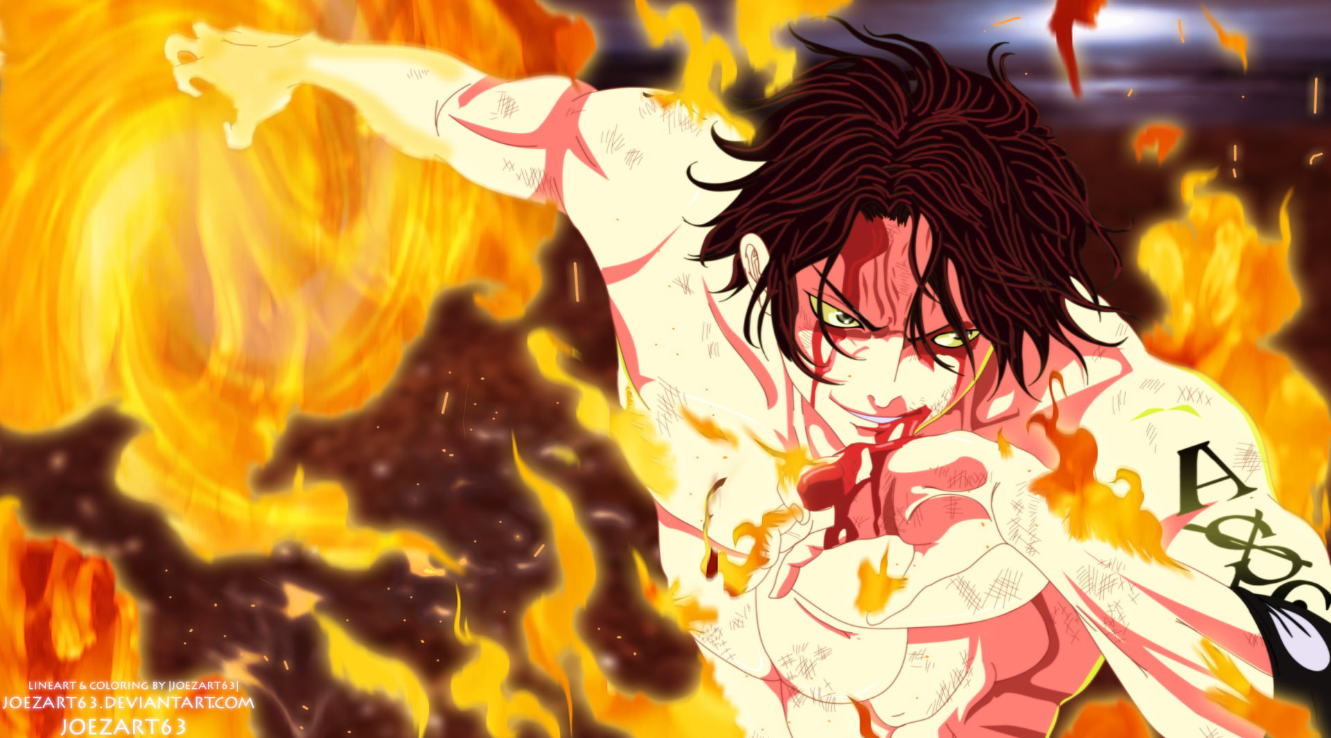 1080P, One Piece, Anime, Portgas D. Ace, HD Wallpaper