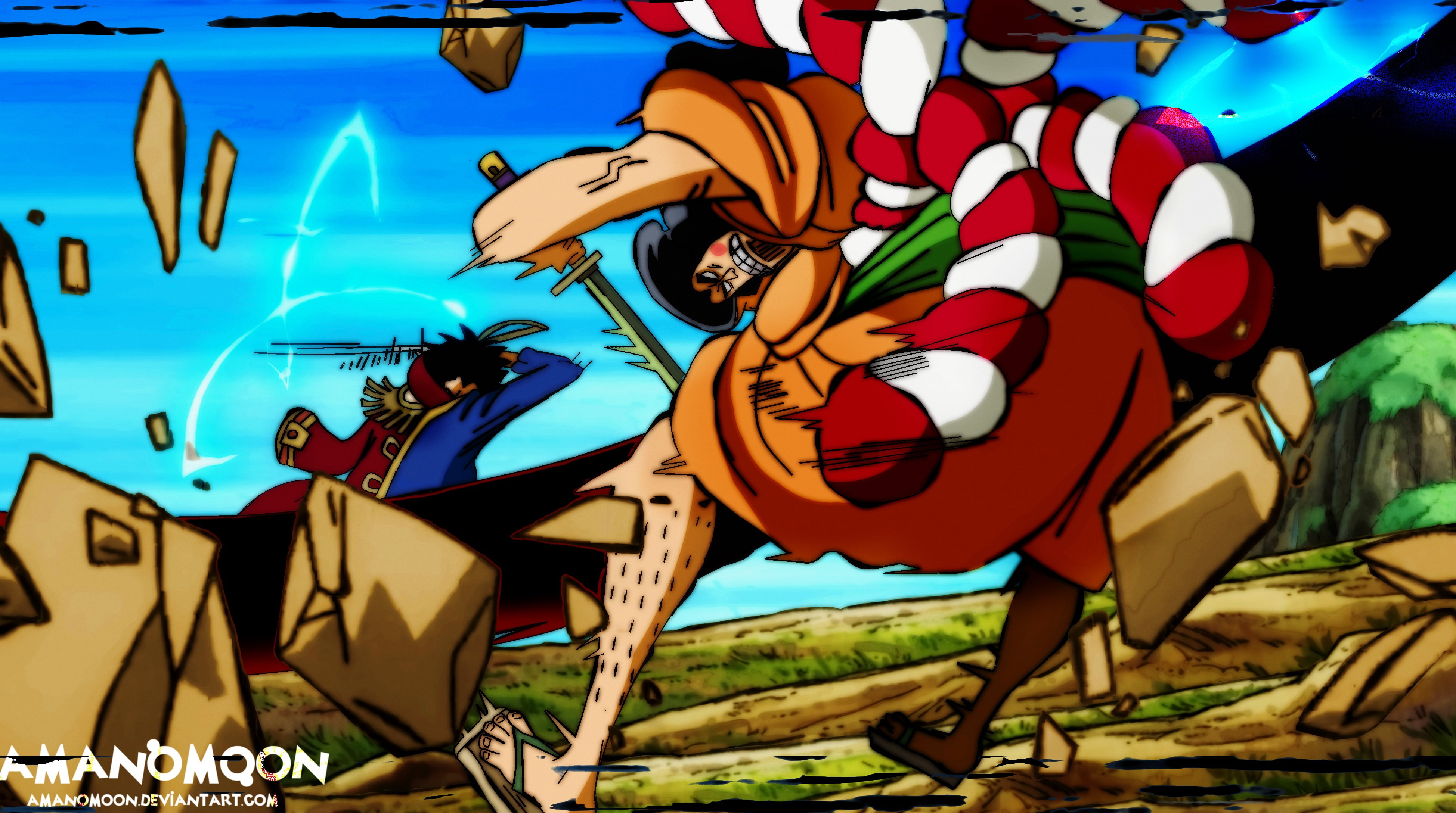 Gol D. Roger, One Piece, Kozuki Oden, 4K, HD Wallpaper