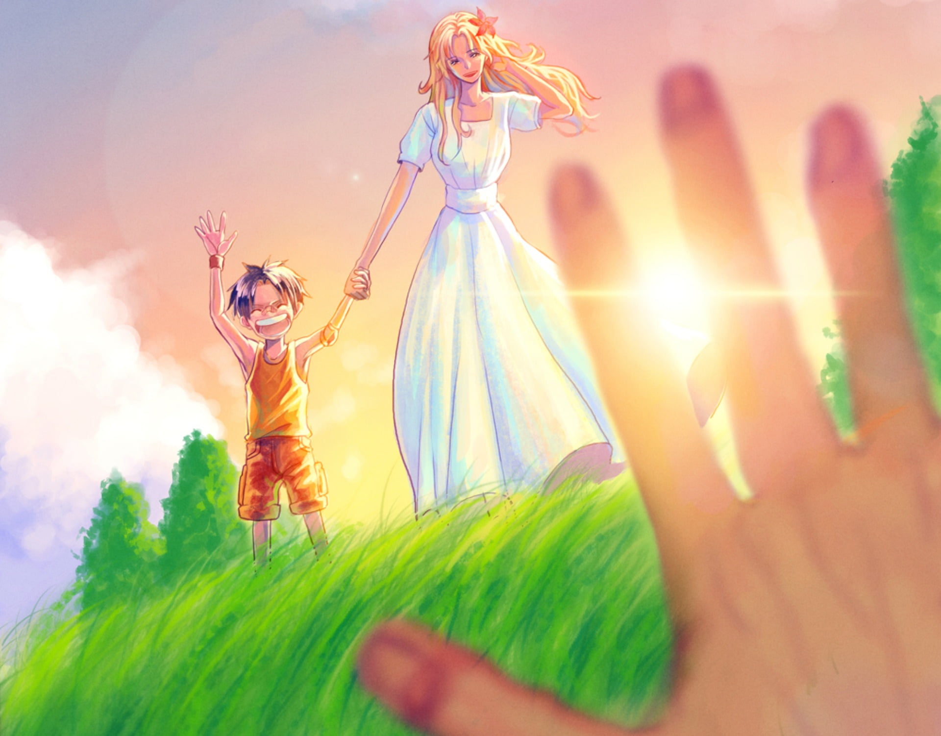 Gol D. Roger, Portgas D. Ace, 1080P, One Piece, HD Wallpaper