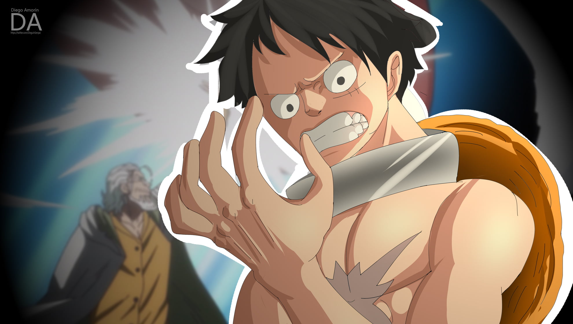 1080P, One Piece, Rayleigh Silvers, Monkey D. Luffy, HD Wallpaper