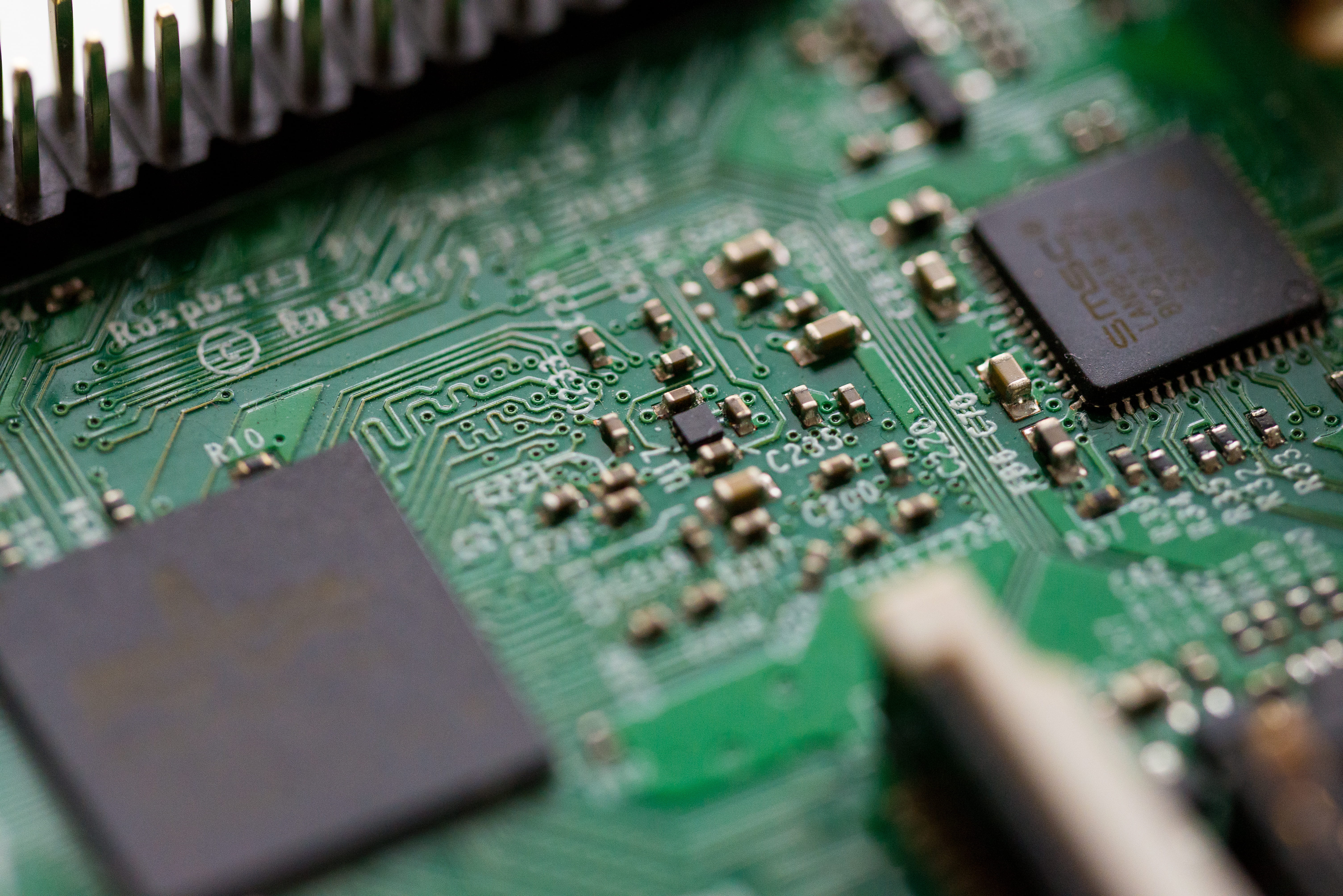 small, tech, green color, electronic, photography, motherboard, board, complexity, equipment, computer chip, green, engineering, pcb, electrical component, HD Wallpaper