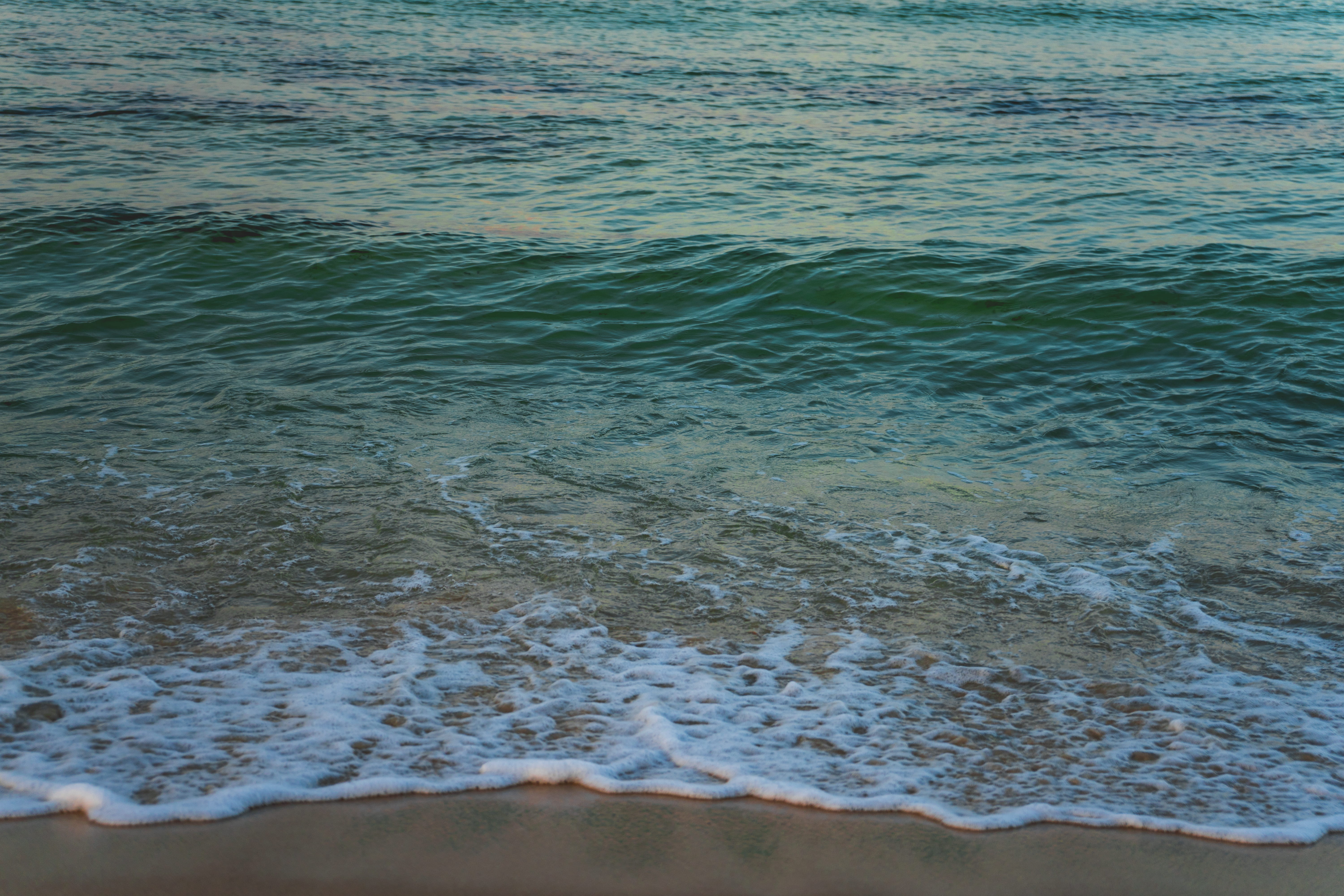 summer, sun, outdoors, ocean, motion, colorful, sony, tranquility, beauty in nature, green, scenics - nature, pcb, sunrise, morning, day, sea, sand, water, HD Wallpaper