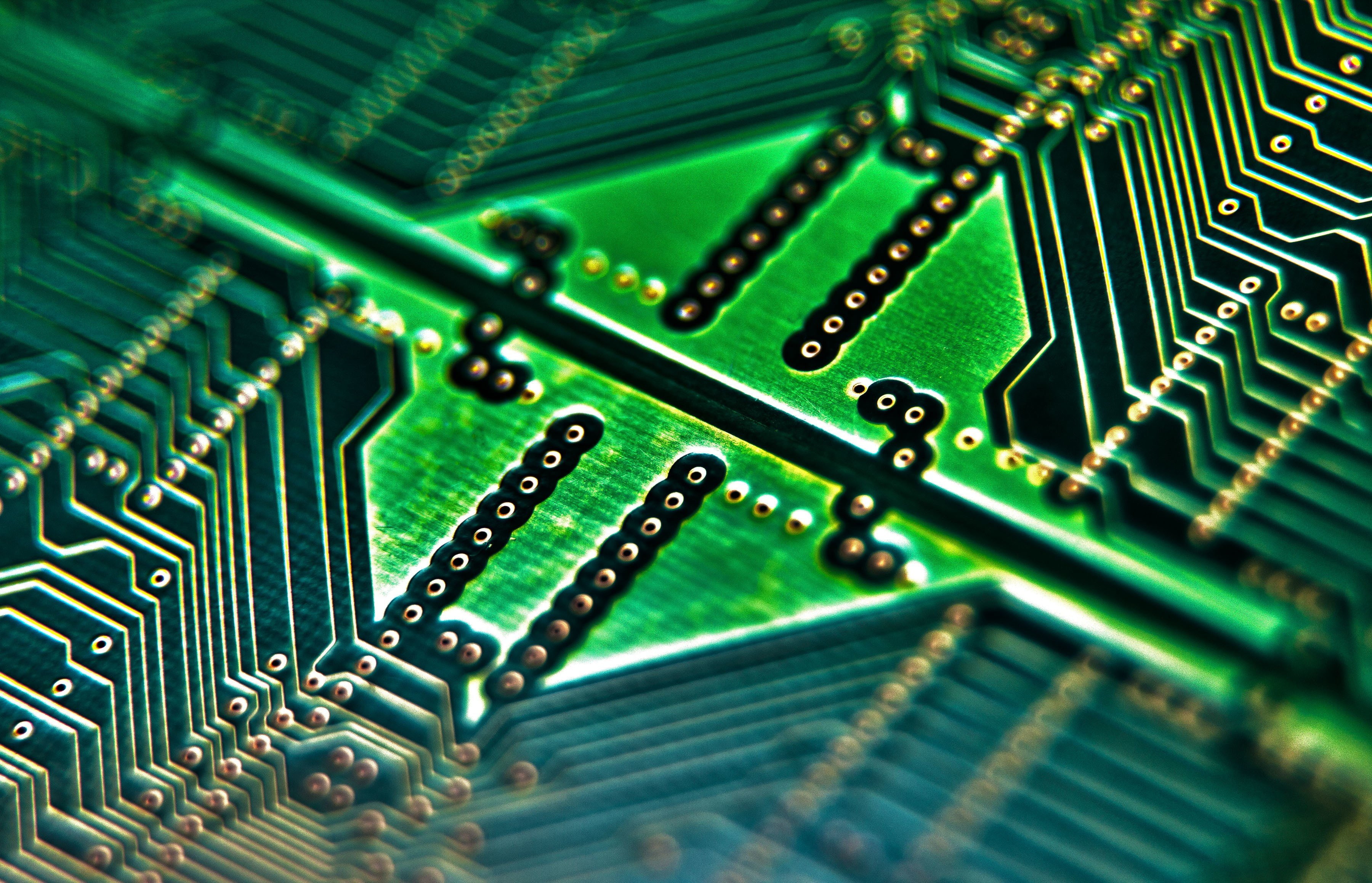 macro, PCB, 2K, Chips, HD Wallpaper