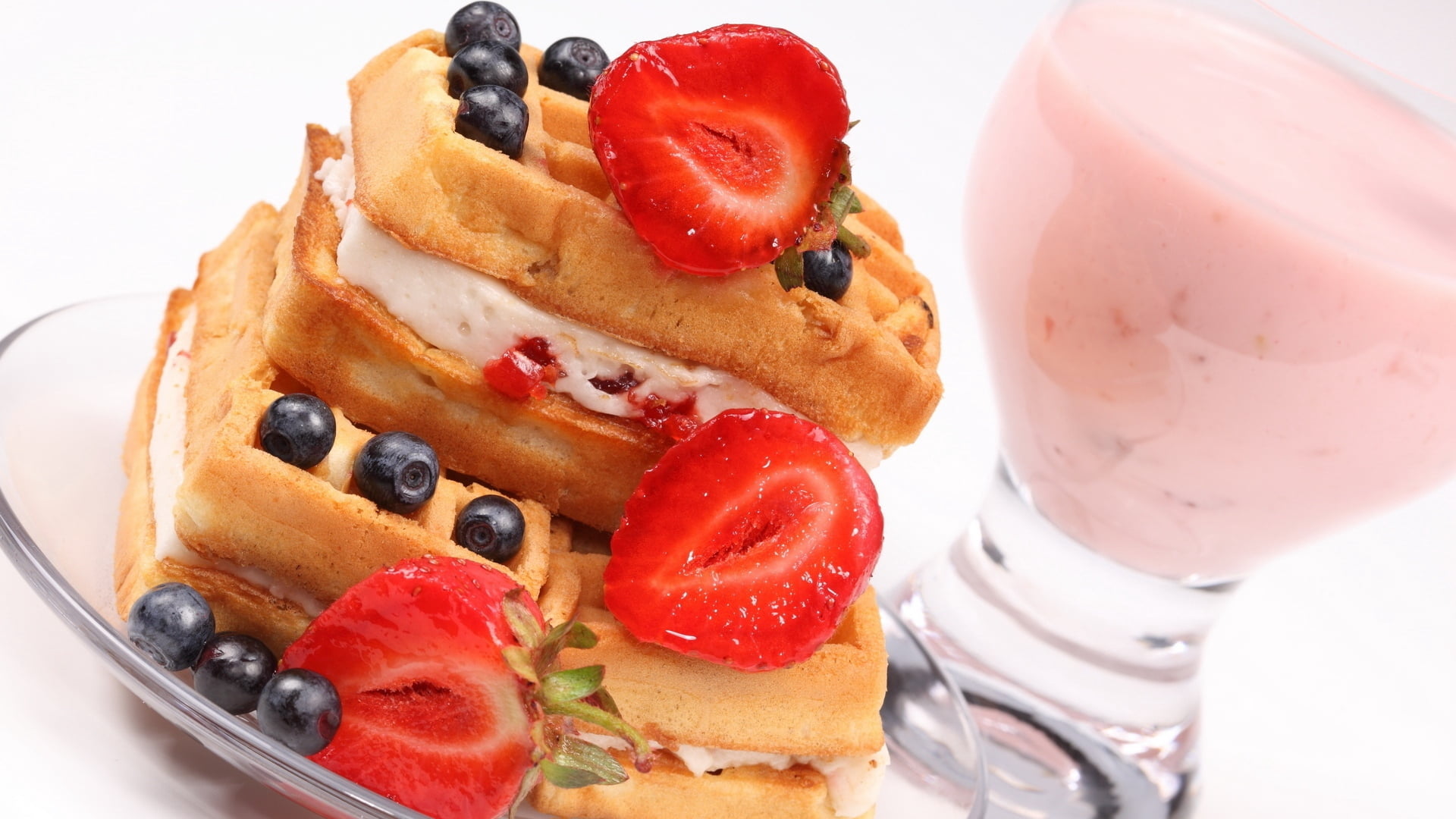 sweet, fruit, strawberry, garnish, freshness, berry, refreshment, close-up, vienna, cheese, no People, eating utensil, pancake, baked pastry item, food, HD Wallpaper