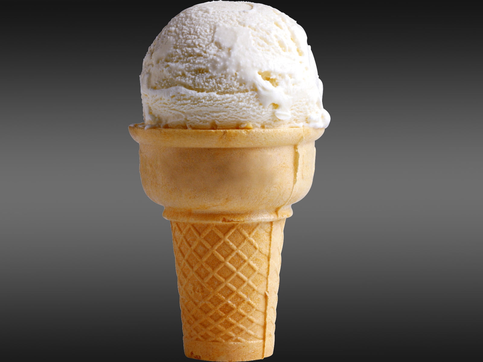 food And Drink, macro, cream, brown, frozen sweet food, indoors, freshness, white, indulgence, gelato, dessert, sweet, close-up, cone, black background, HD Wallpaper