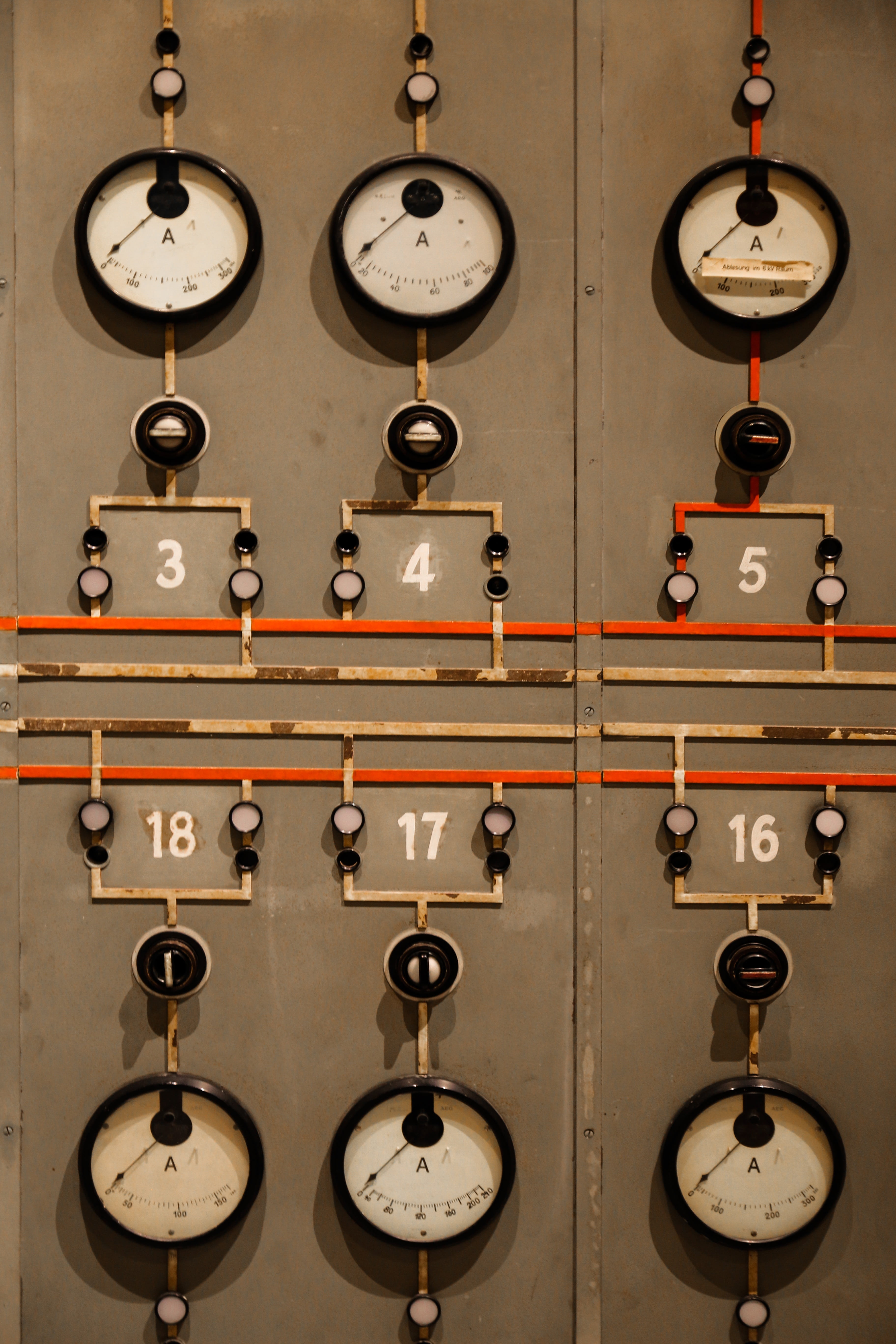 ad, wall - building feature, force, gauge, watches, backgrounds, side by side, industry, hanging, switch, headquarters, control, meter - instrument of measurement, Phone HD Wallpaper