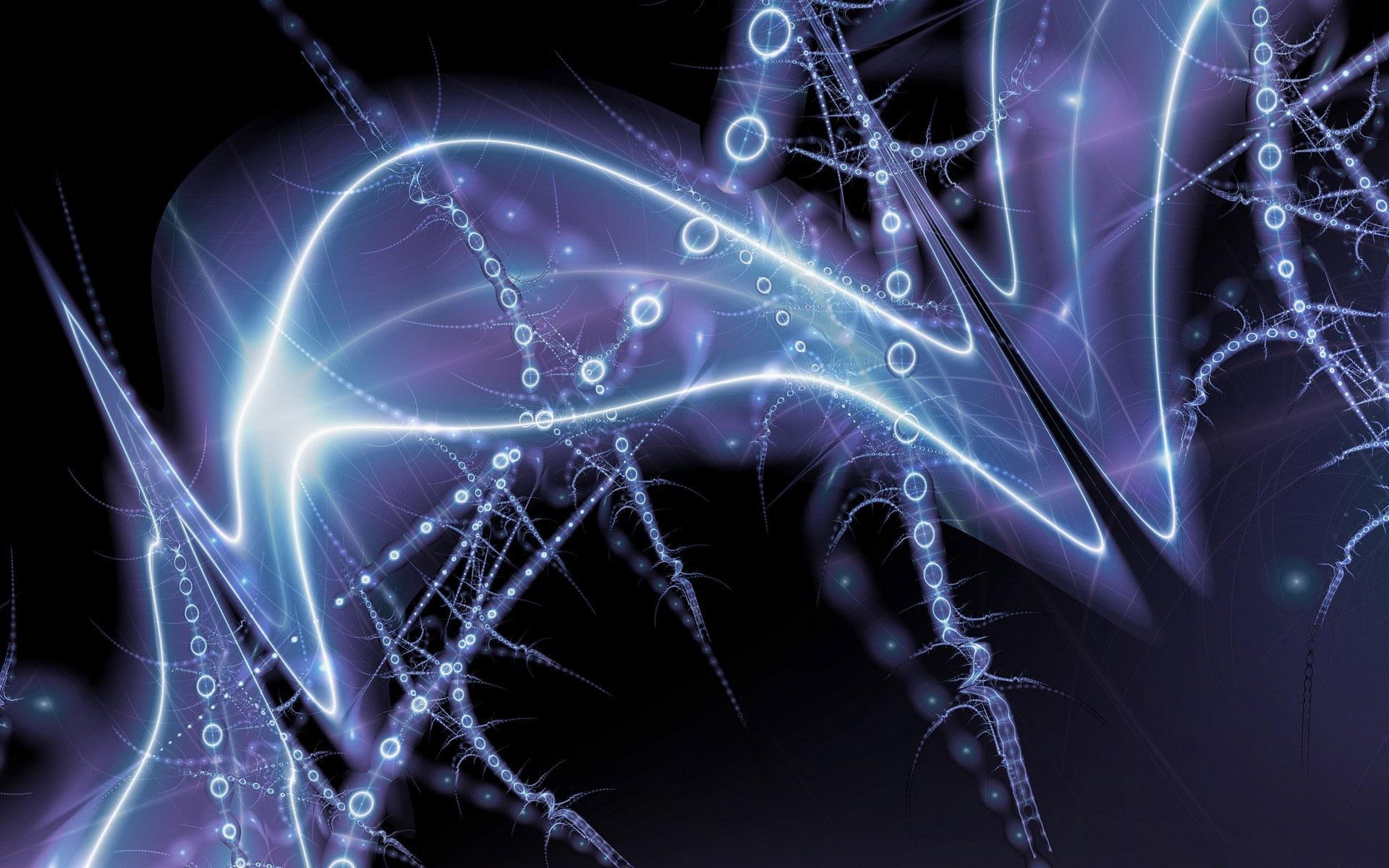 3d and abstract, jpg, glows, neon, 1080P, abstract, silicon, crystal, HD Wallpaper