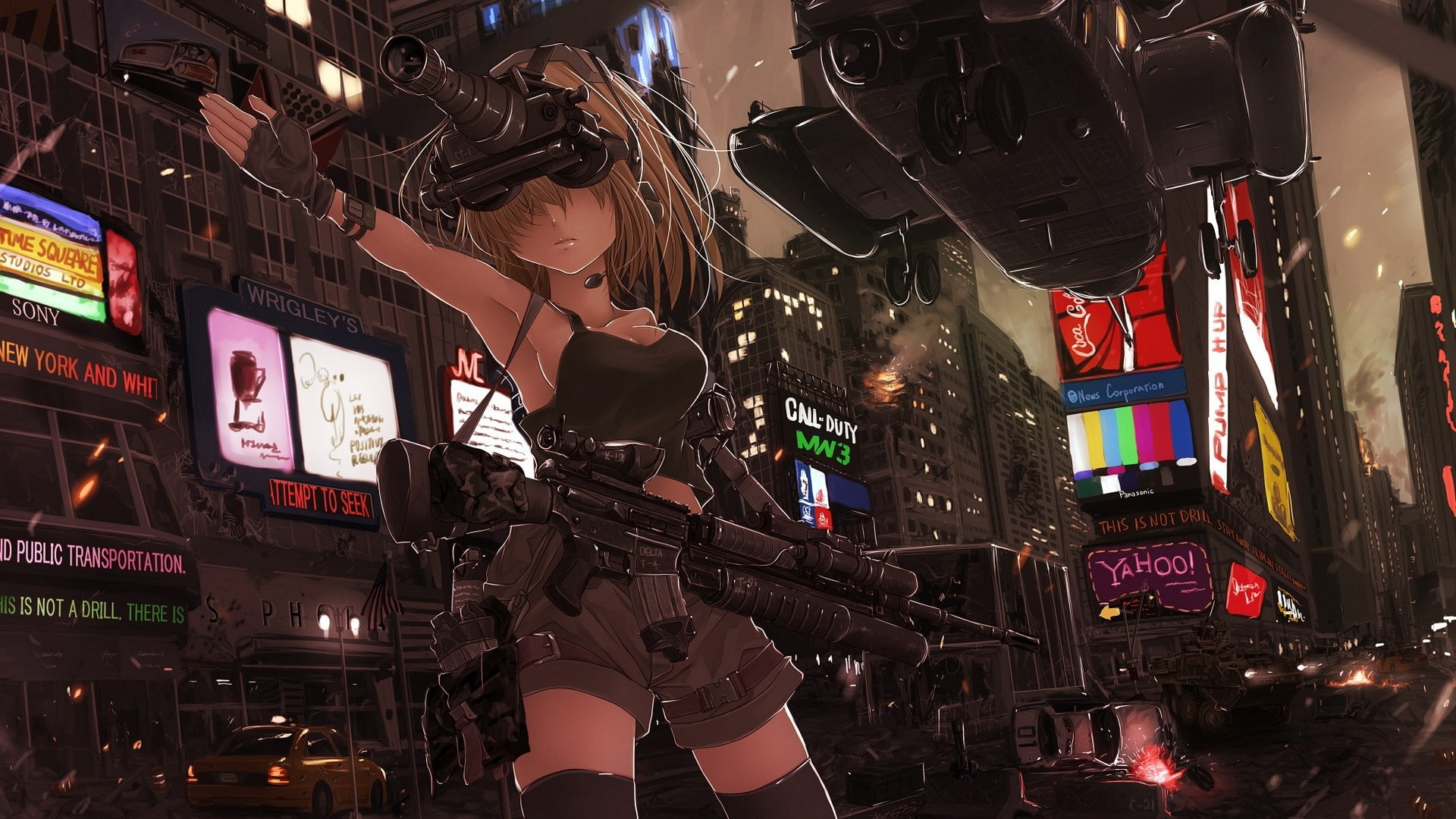 call, aircraft, weapon, duty, rook777, car, gun, terabyte, thighhighs, 1080P, HD Wallpaper