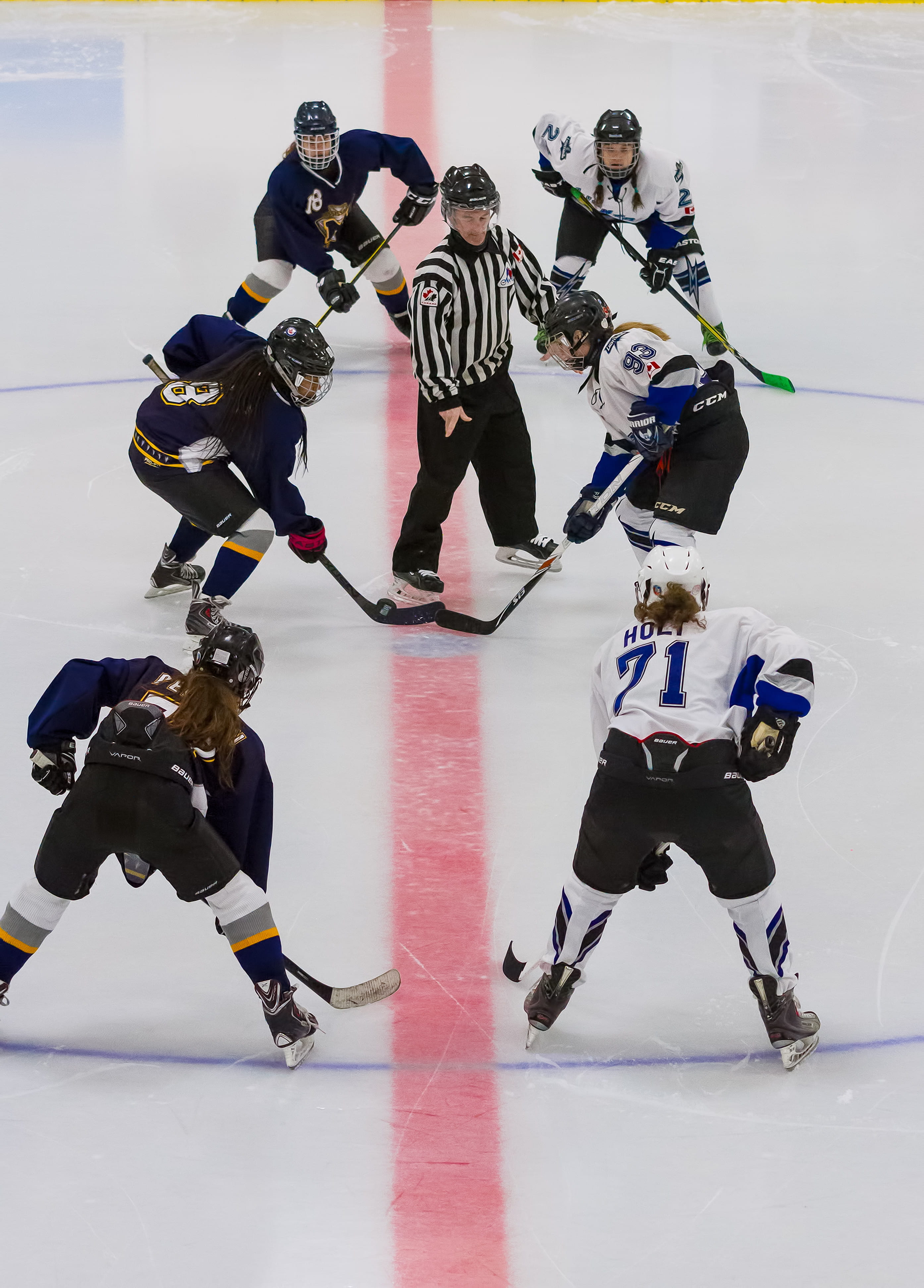 people, winter, faceoff, ice-skating, ice skate, sport, players, hockey, group of people, match - sport, real people, referee, ice hockey, skill, sports equipment, Phone HD Wallpaper