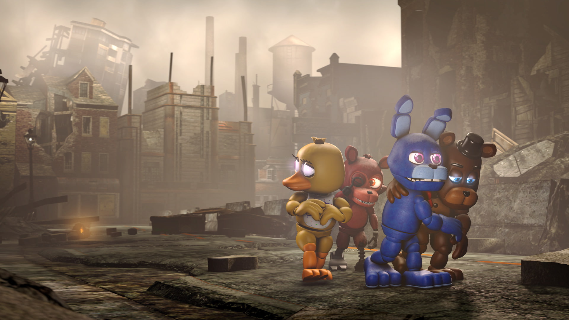 FNaF World, 1080P, Five Nights at Freddys, HD Wallpaper