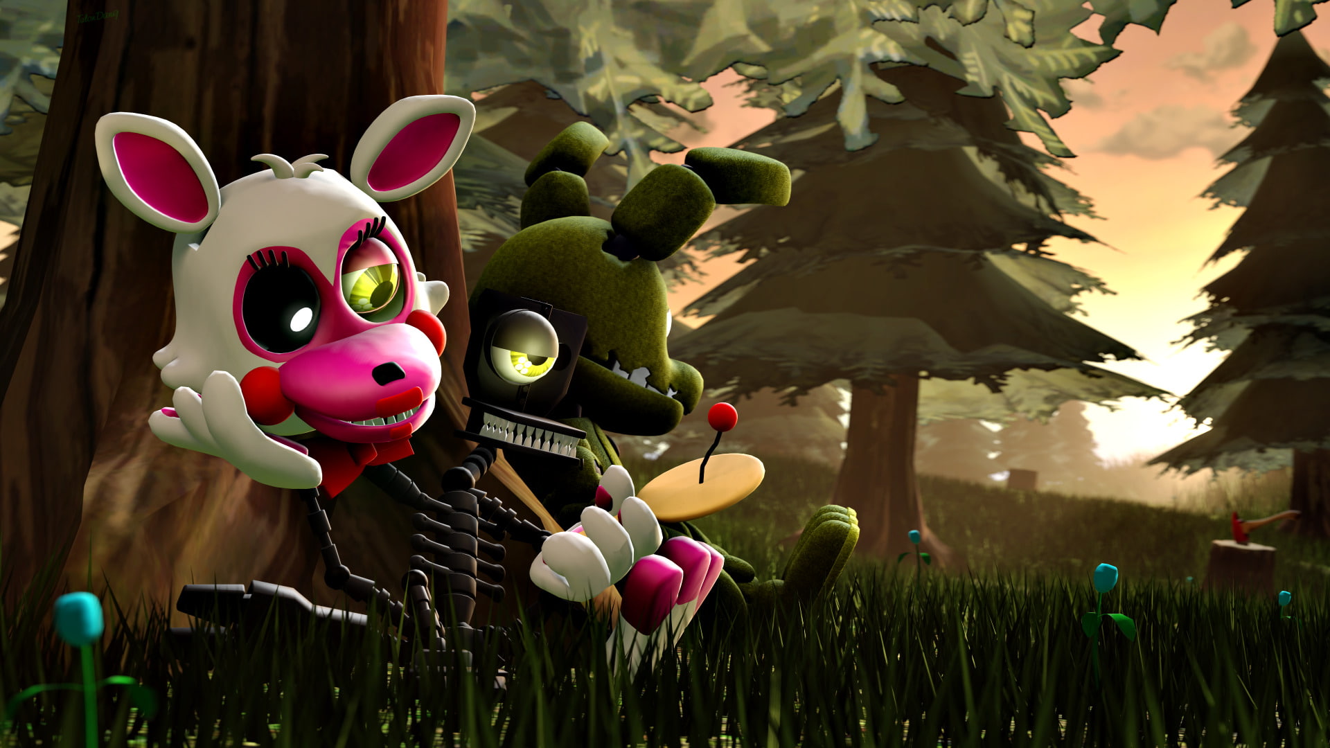 FNaF World, Five Nights at Freddys, 1080P, HD Wallpaper