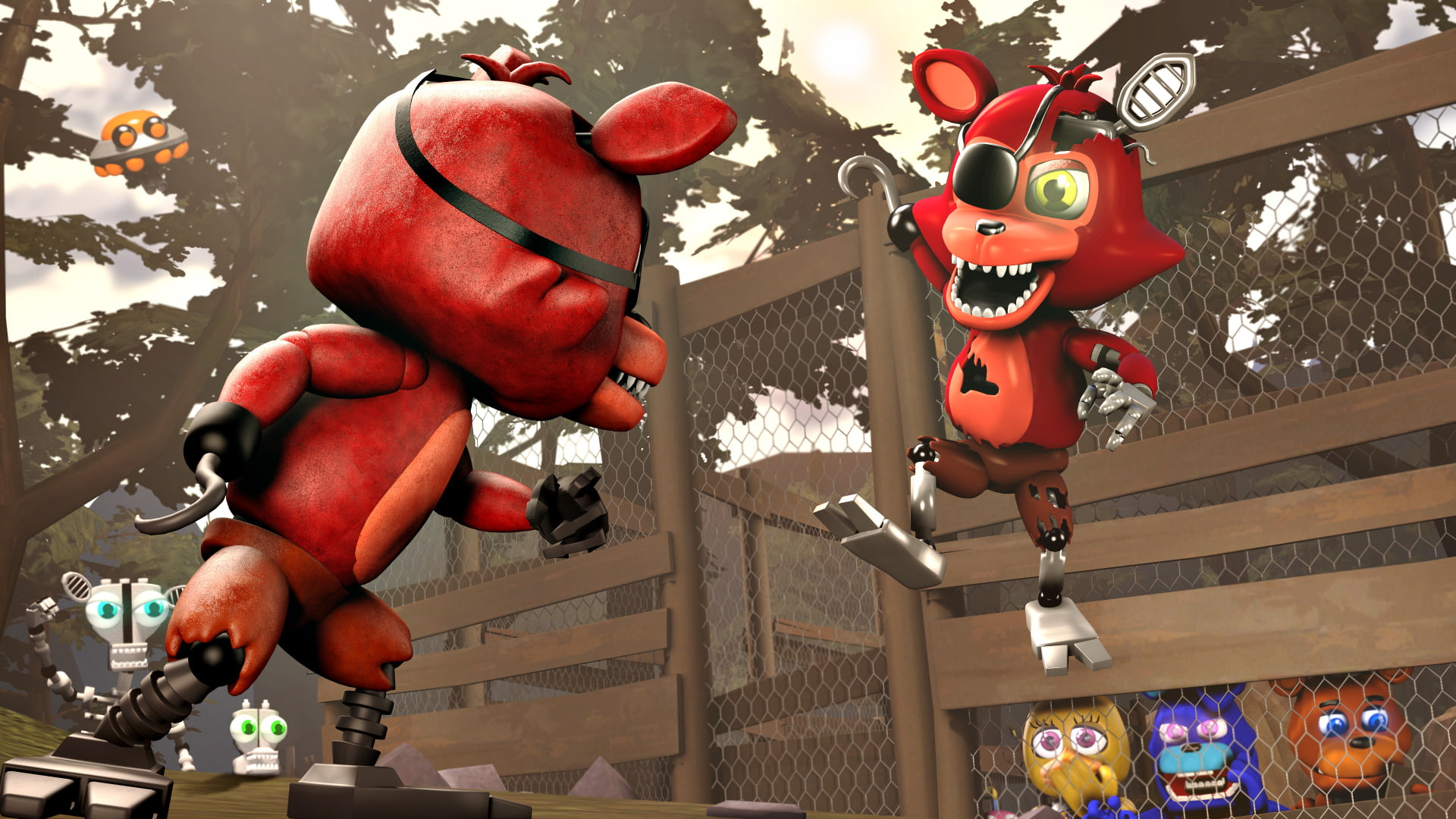 Five Nights at Freddys, FNaF World, 1080P, HD Wallpaper