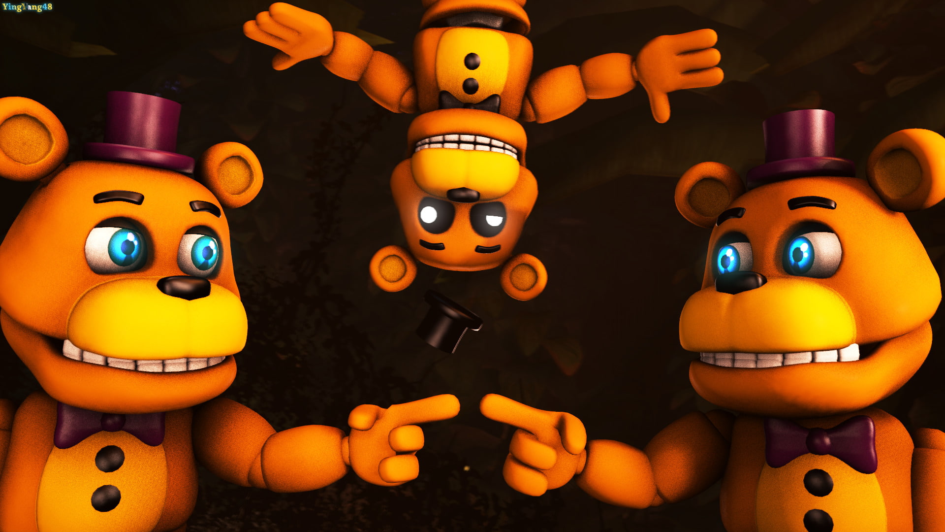 Five Nights at Freddys, 1080P, FNaF World, HD Wallpaper