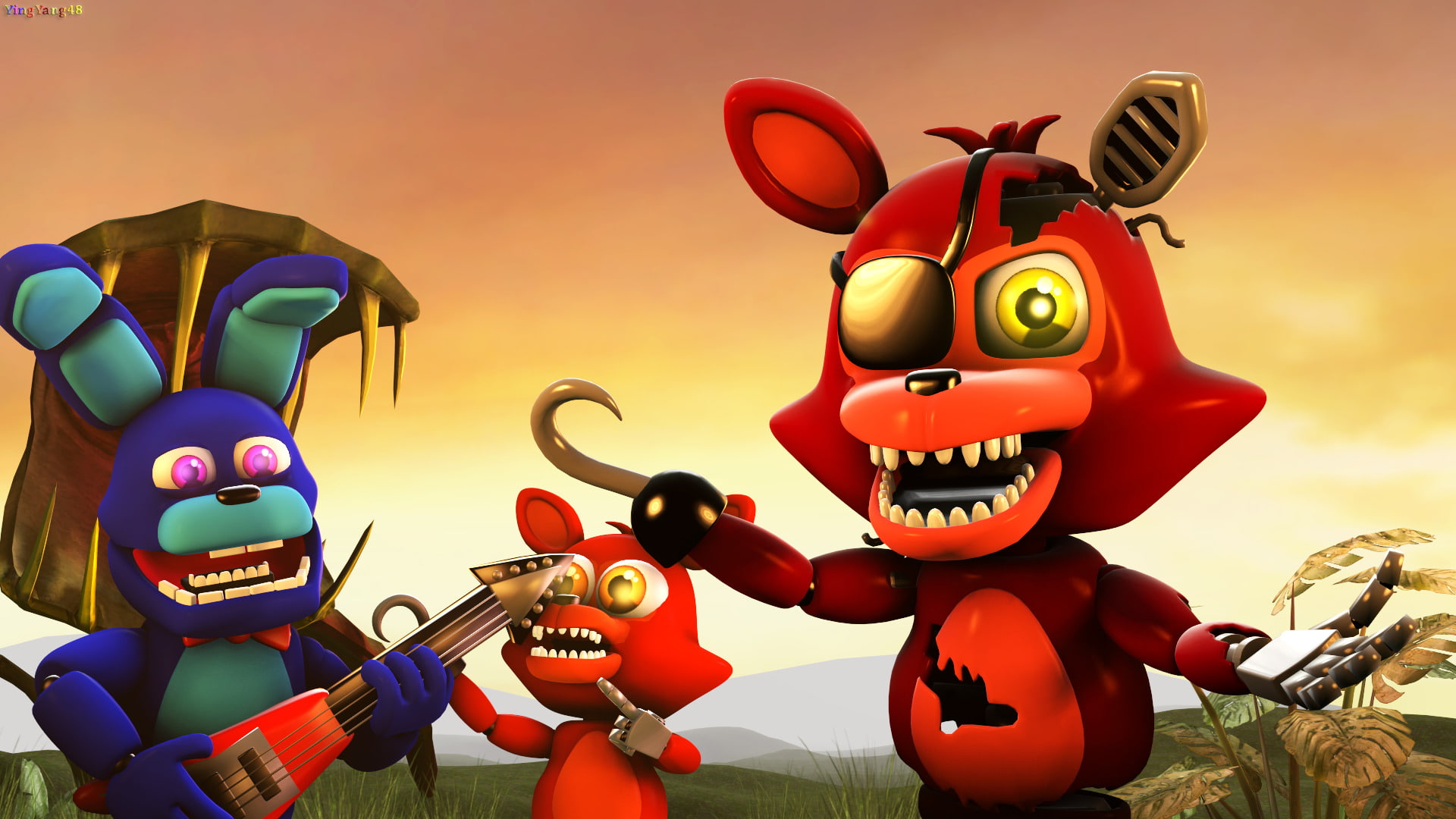 Five Nights at Freddys, FNaF World, 1080P, HD Wallpaper