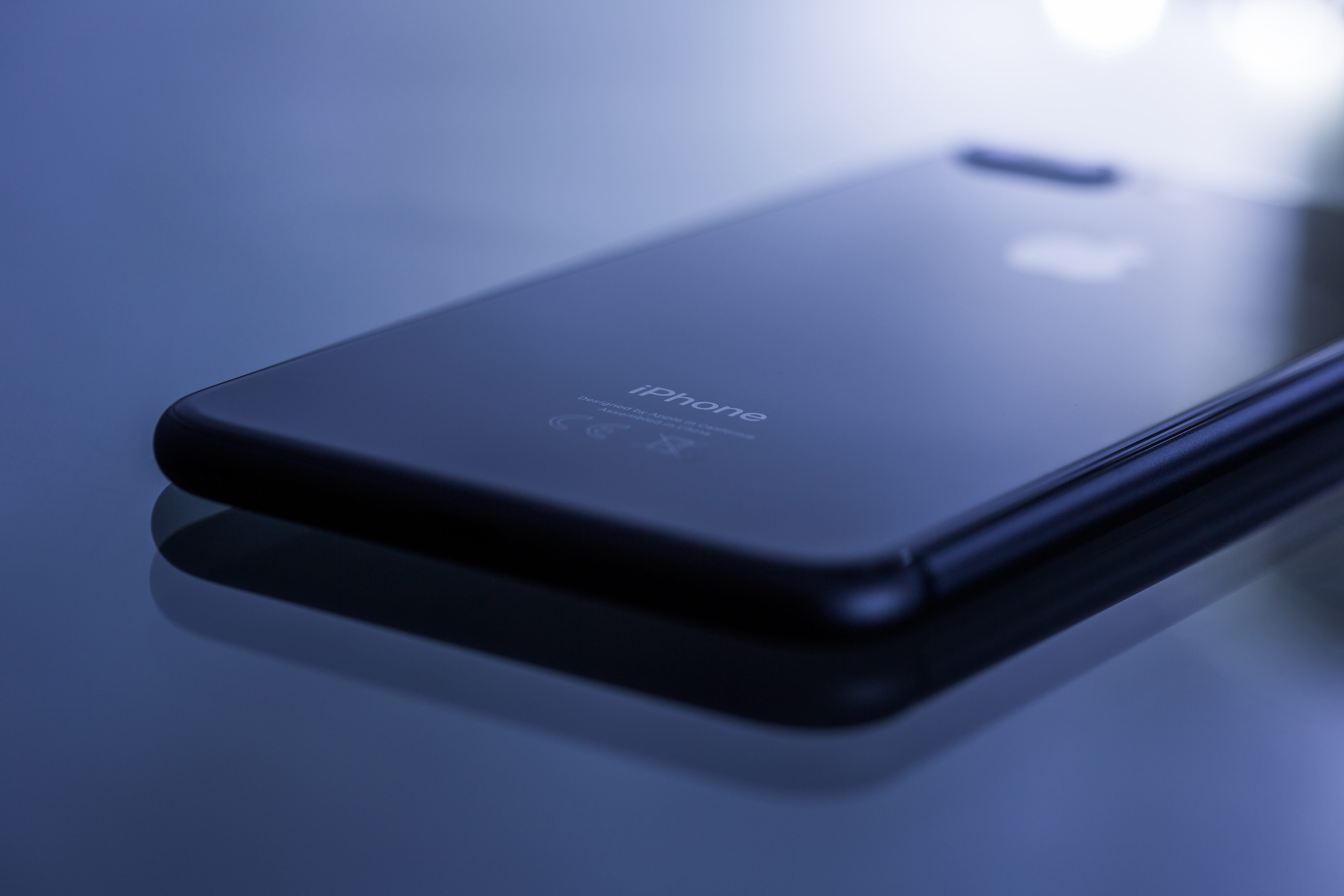 computer, gadget, technology, selective focus, black, surface, apple, brand, communication, text, electrical equipment, still life, portability, connection, HD Wallpaper