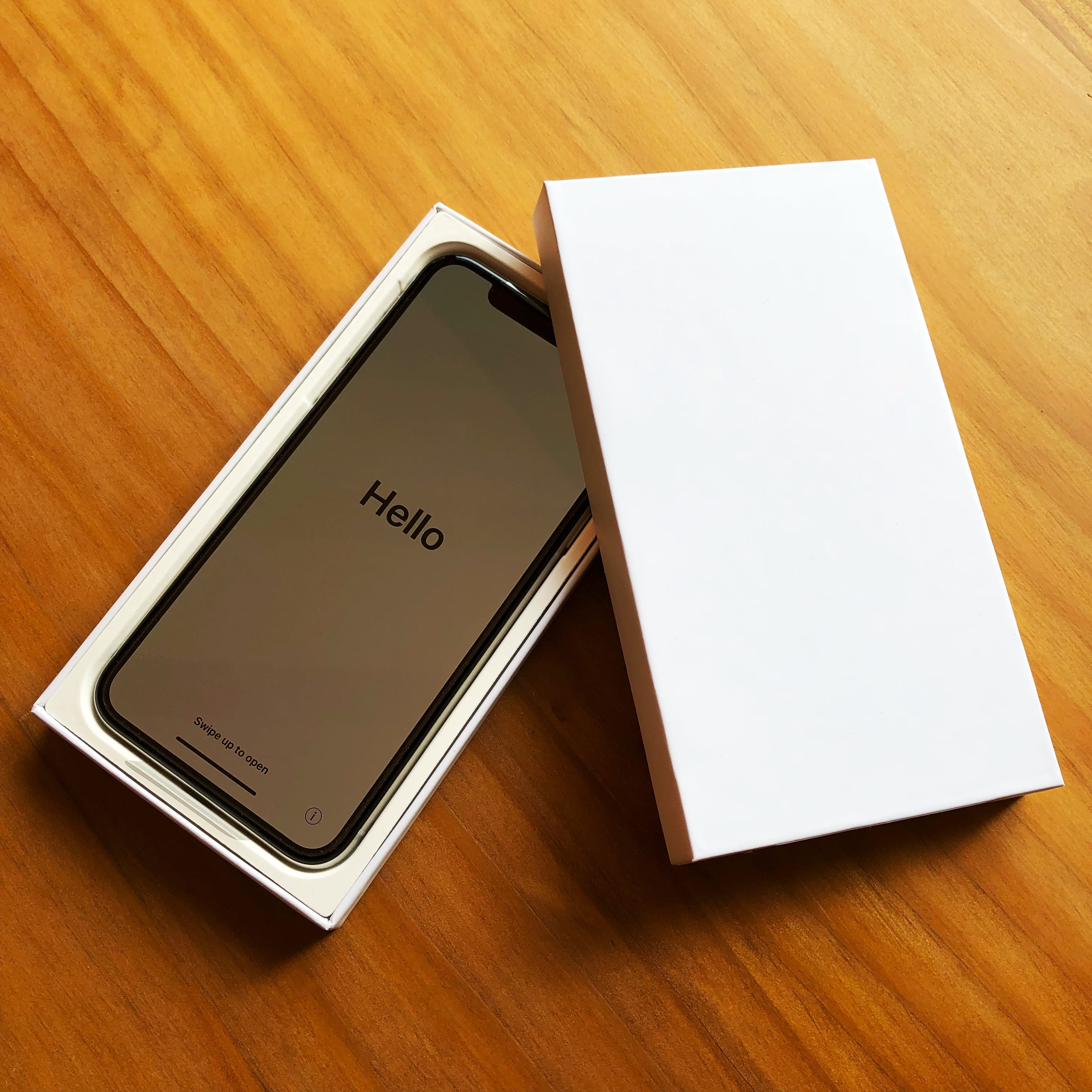 portable information device, new, open, paper, iphone x, connection, apple care, indoors, communication, blank, copy space, table, no people, wireless technology, Phone HD Wallpaper