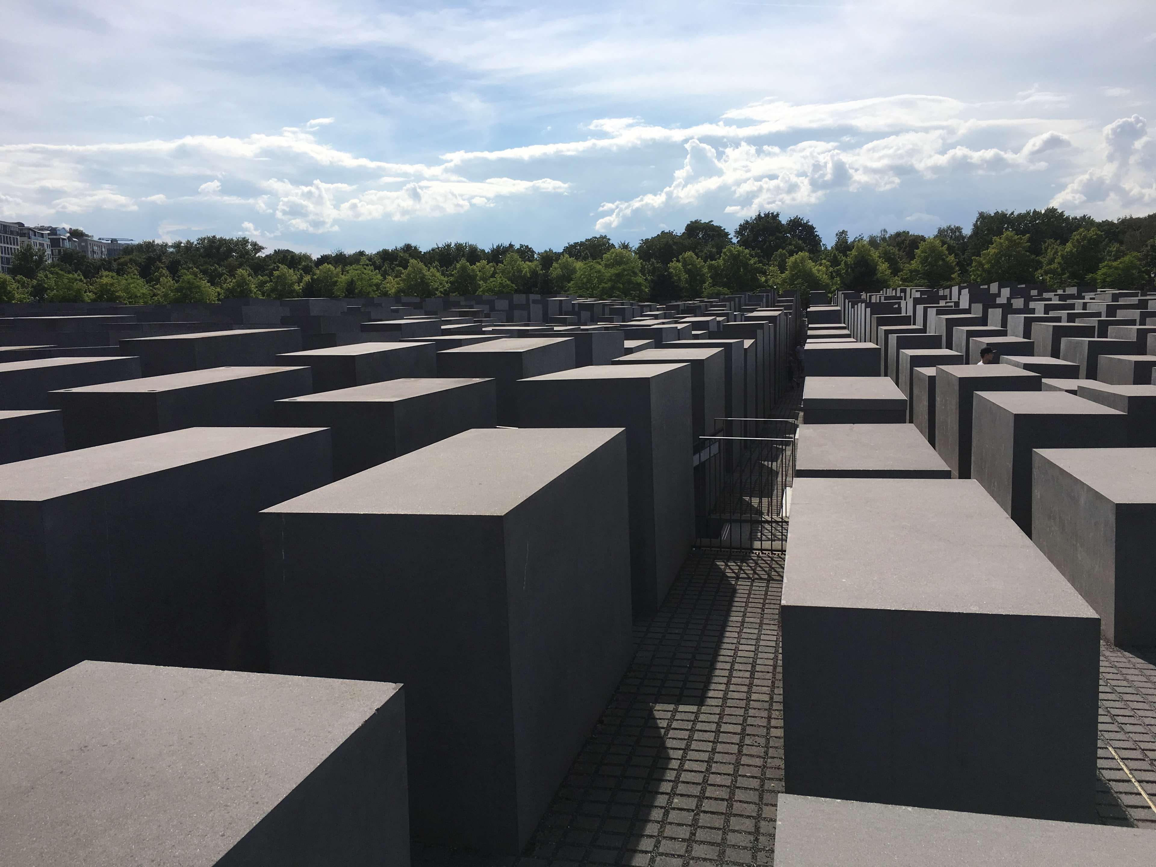deutschland, built structure, jew, holocaust memorial, tree, 4K, outdoors, history, the past, repetition, cloud - sky, plant, jewish, religion, europe, HD Wallpaper