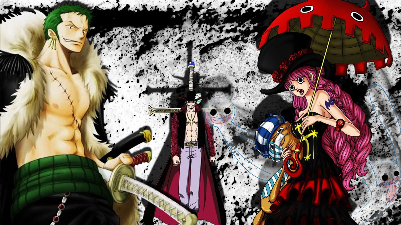 Anime, Zoro Roronoa, One Piece, 720P, Dracule Mihawk, HD Wallpaper